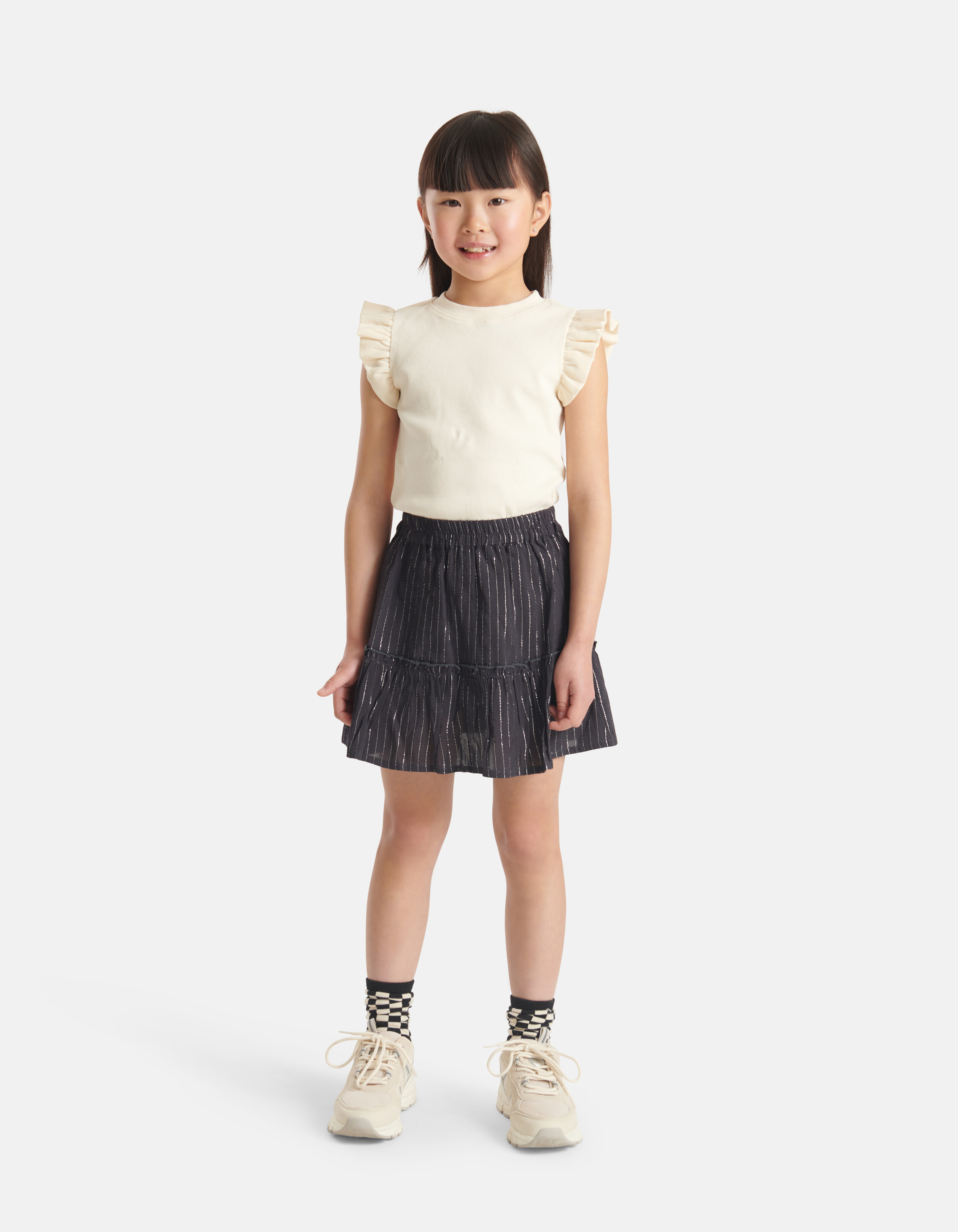 Lurex Rok Donkergrijs SHOEBY GIRLS