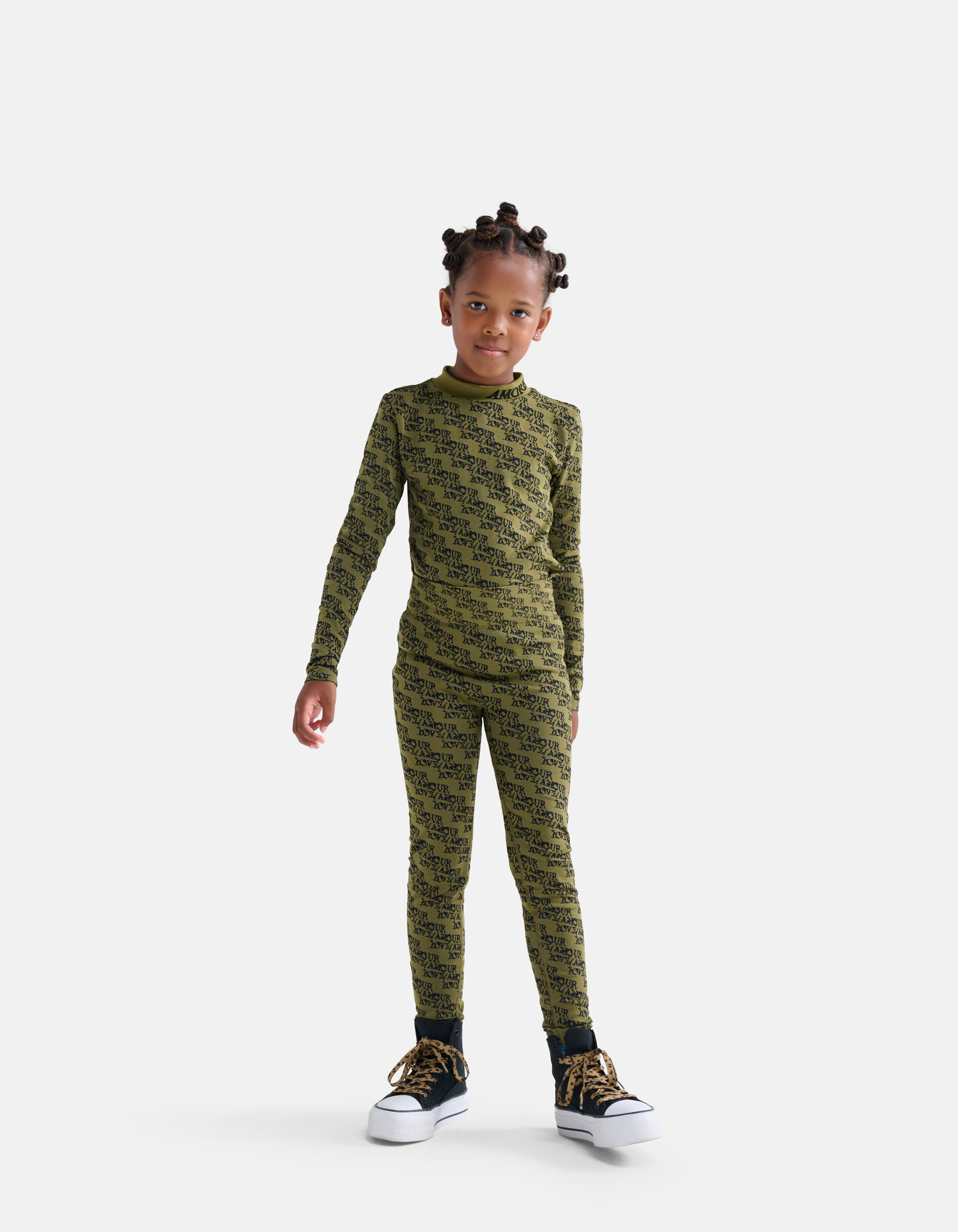 Print Legging Donkergroen SHOEBY GIRLS