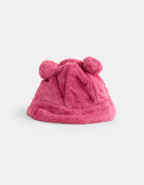 Faux Fur Hoed Roze SHOEBY ACCESSOIRES
