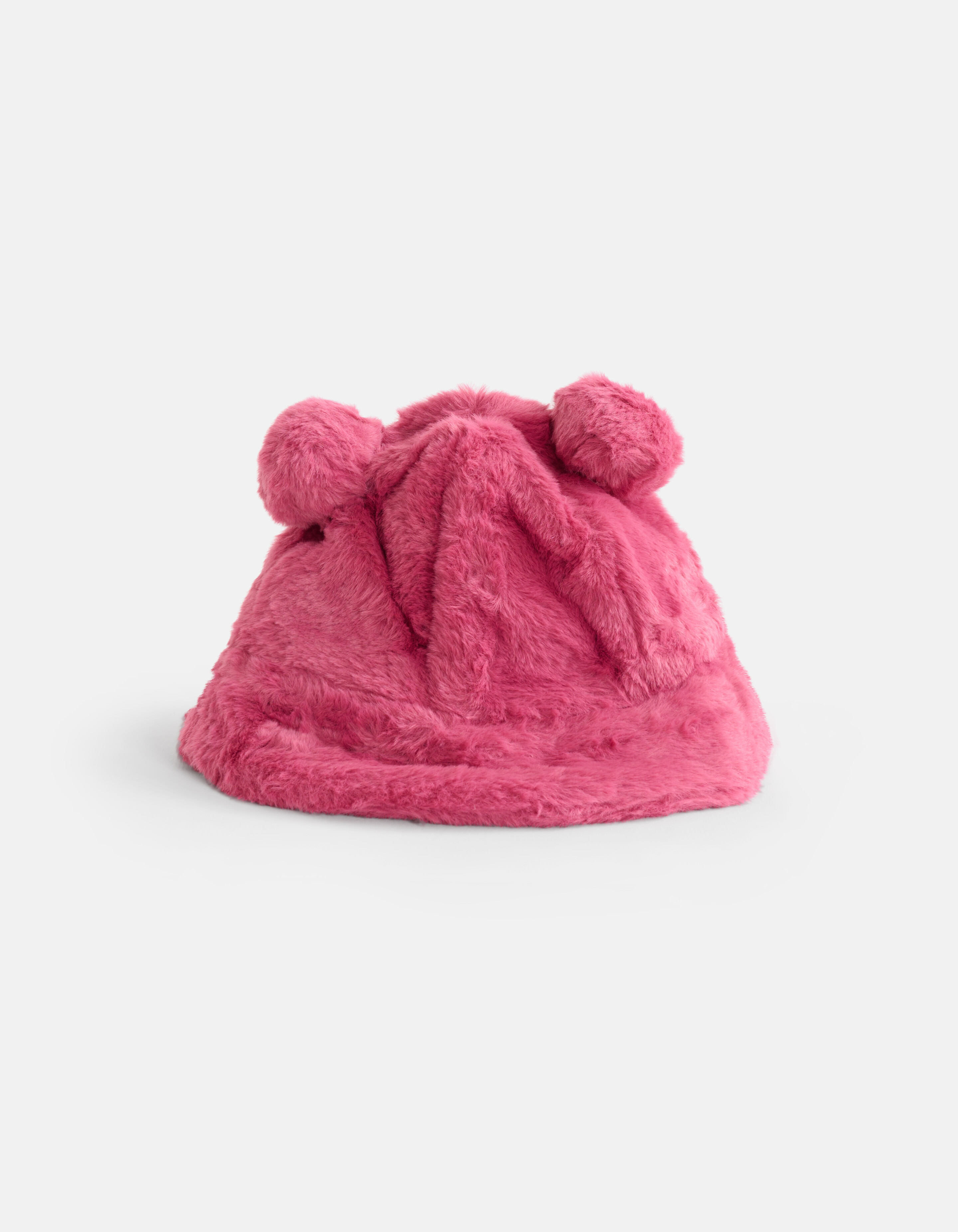 Faux Fur Hoed Roze SHOEBY ACCESSOIRES