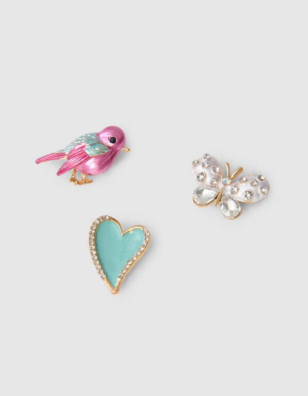 Winter Broche Set Lichtroze SHOEBY ACCESSOIRES