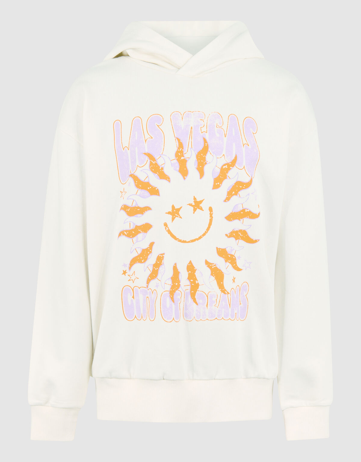 Artwork Hoodie Gebroken Wit SHOEBY GIRLS