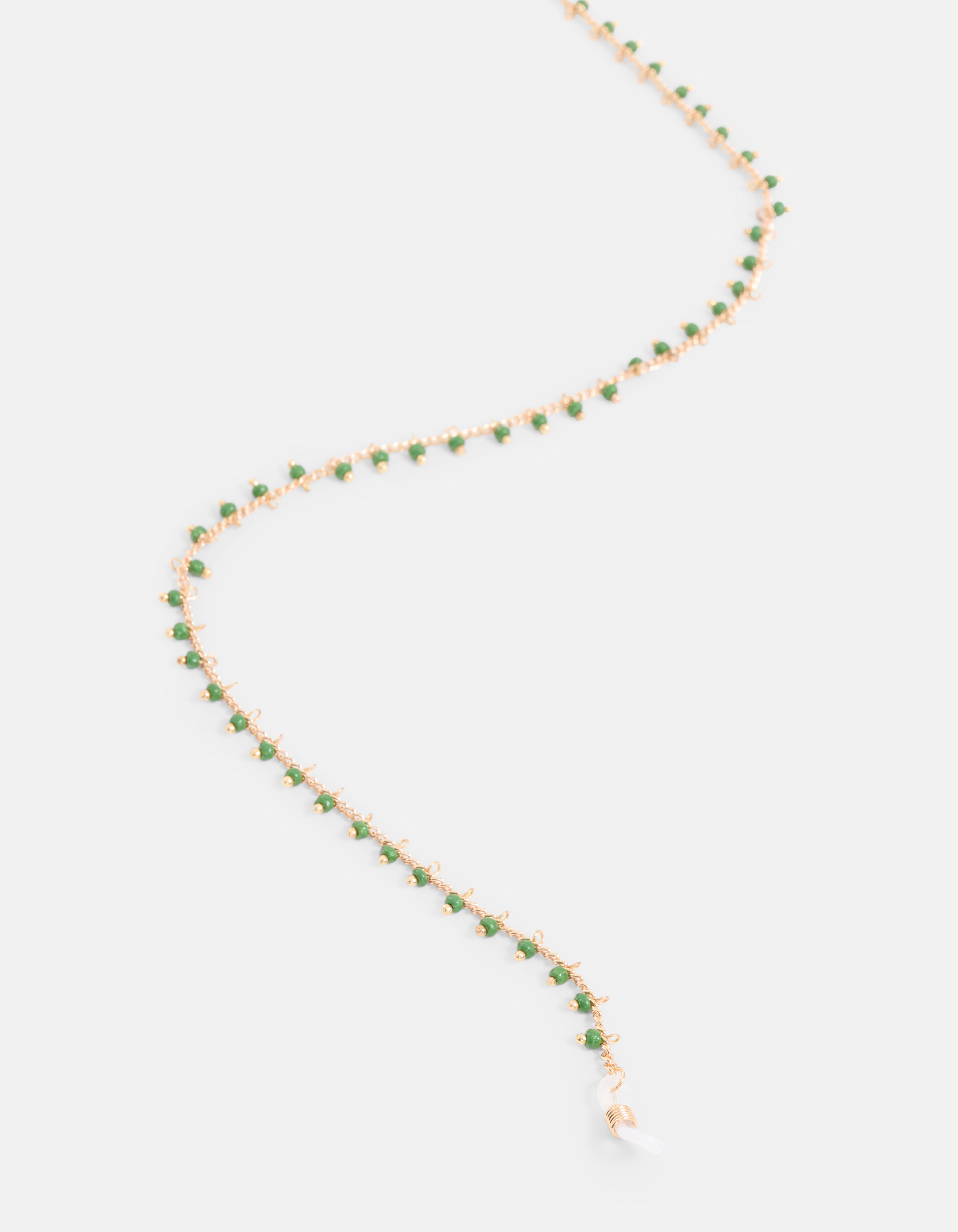 Beaded Zonnebrilkoord Groen SHOEBY ACCESSOIRES