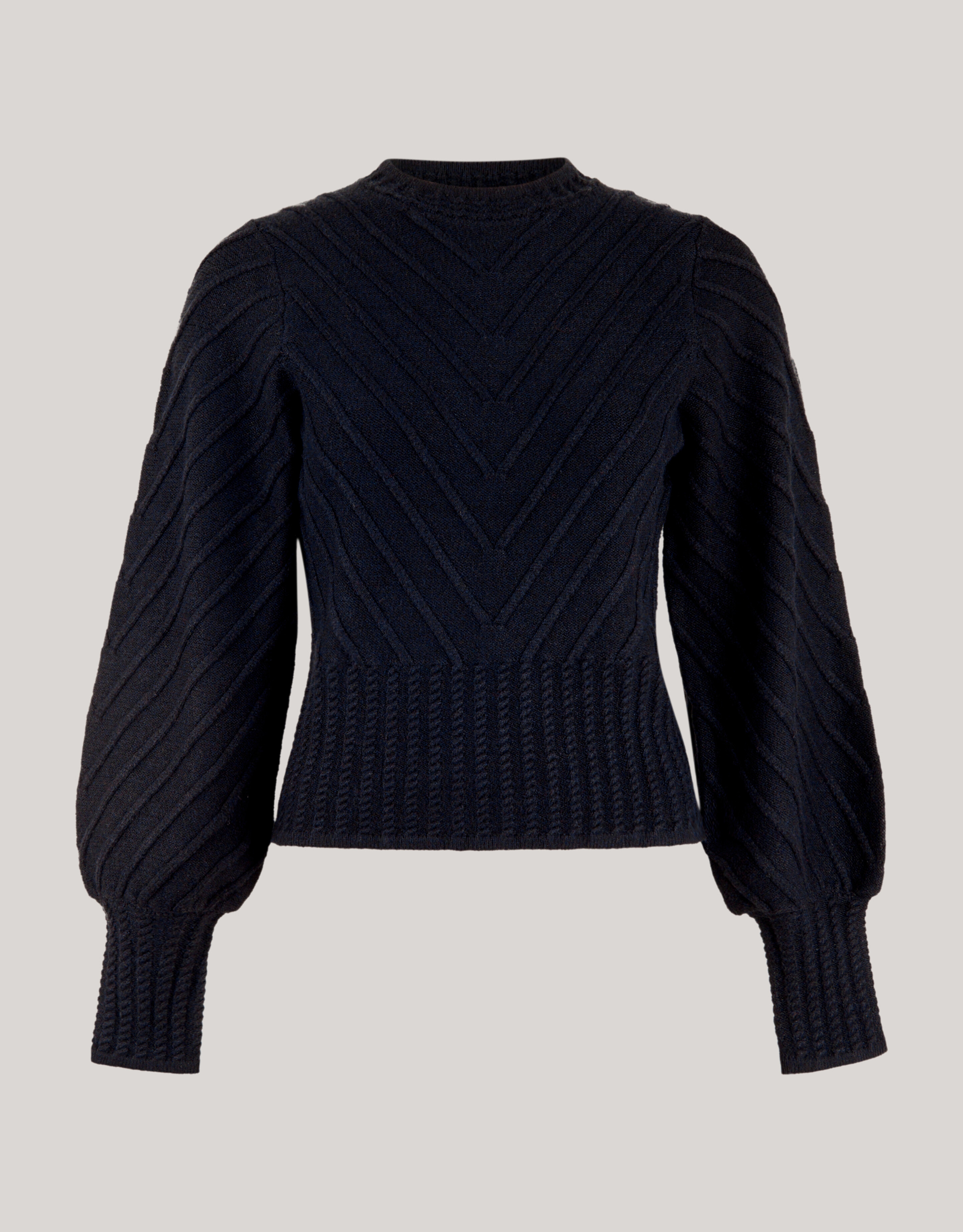 Diagonaal Trui Zwart SHOEBY WOMEN