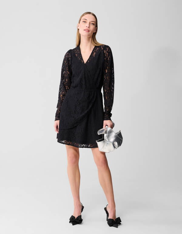 Kanten Mini Jurk Zwart SHOEBY WOMEN