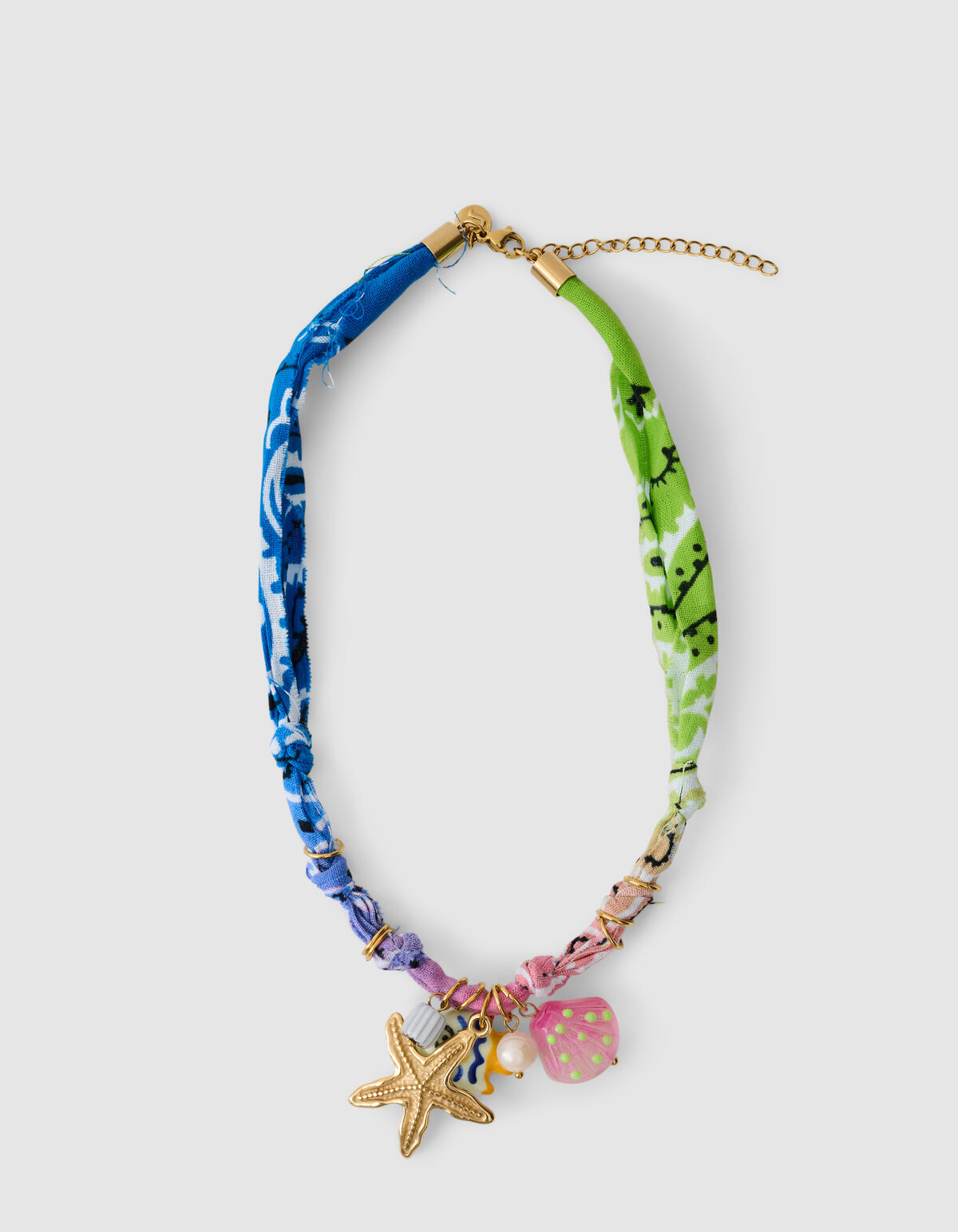 Bandana Charm Ketting Blauw SHOEBY ACCESSOIRES