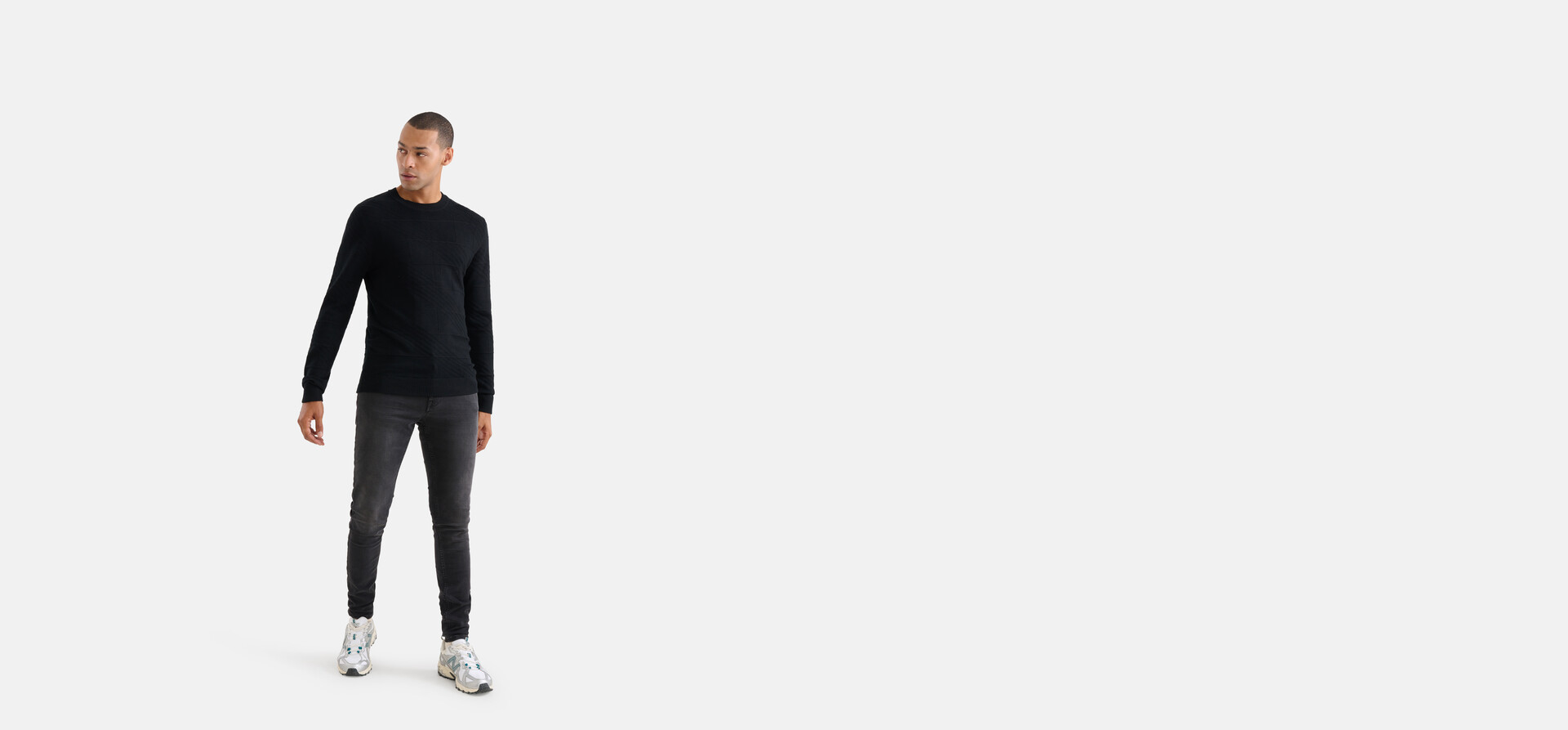 Skinny Jeans Zwart Washed L34 Refill