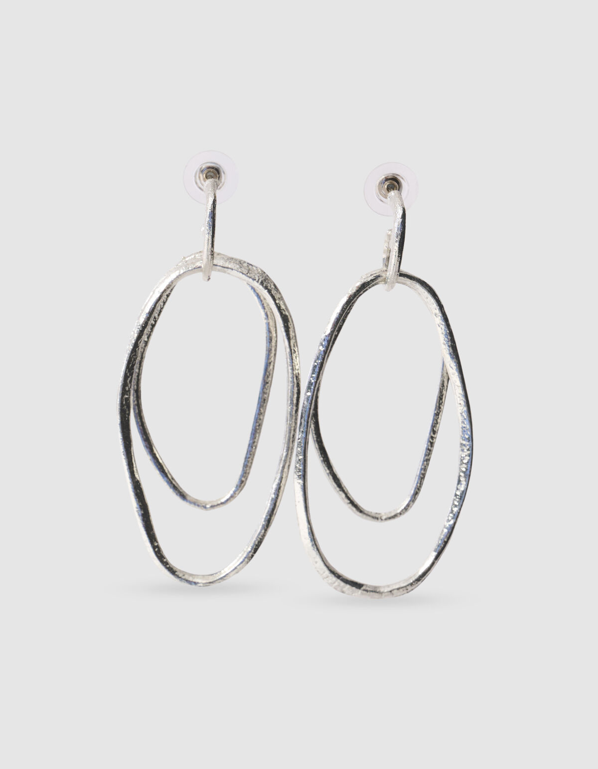 Ovaal Oorbellen Zilver SHOEBY ACCESSOIRES