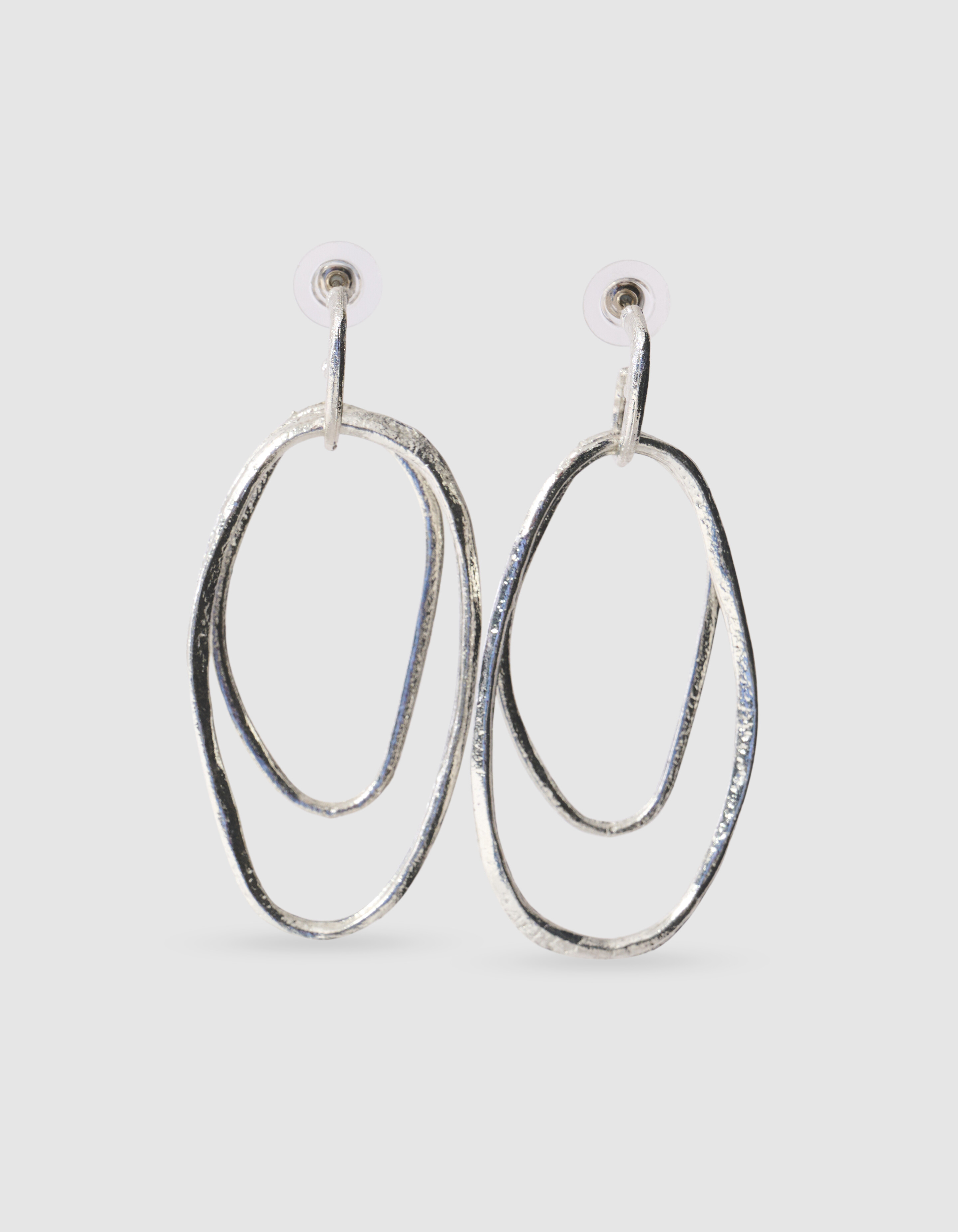 Ovaal Oorbellen Zilver SHOEBY ACCESSOIRES