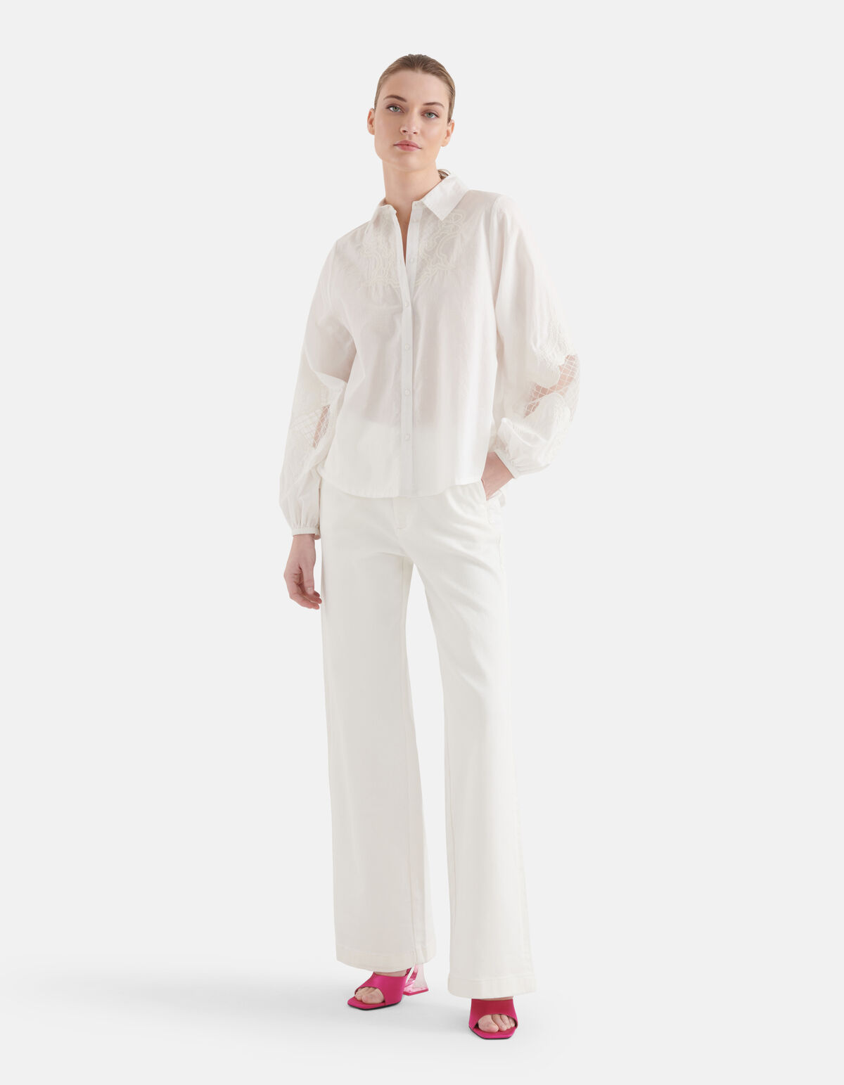 Kanten Blouse Wit By Mieke SHOEBY WOMEN
