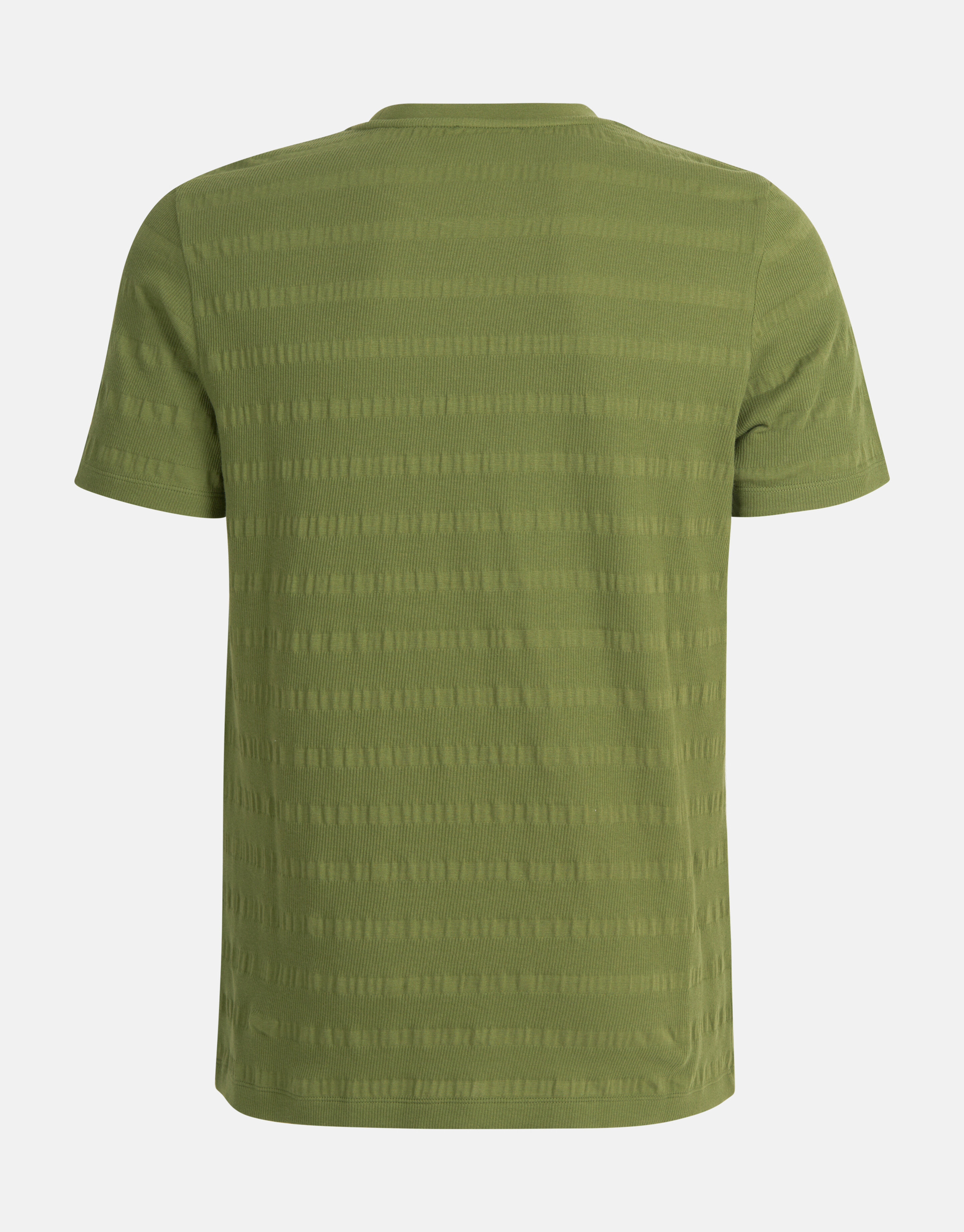 Crinkle T-shirt Donkergroen SHOEBY MEN