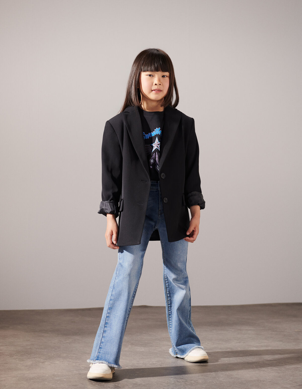 Western Artwork T-shirt Zwart SHOEBY GIRLS