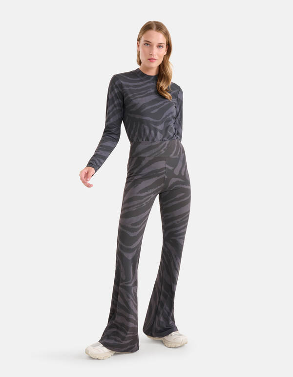 Travel Flared Broek Donkergrijs SHOEBY WOMEN