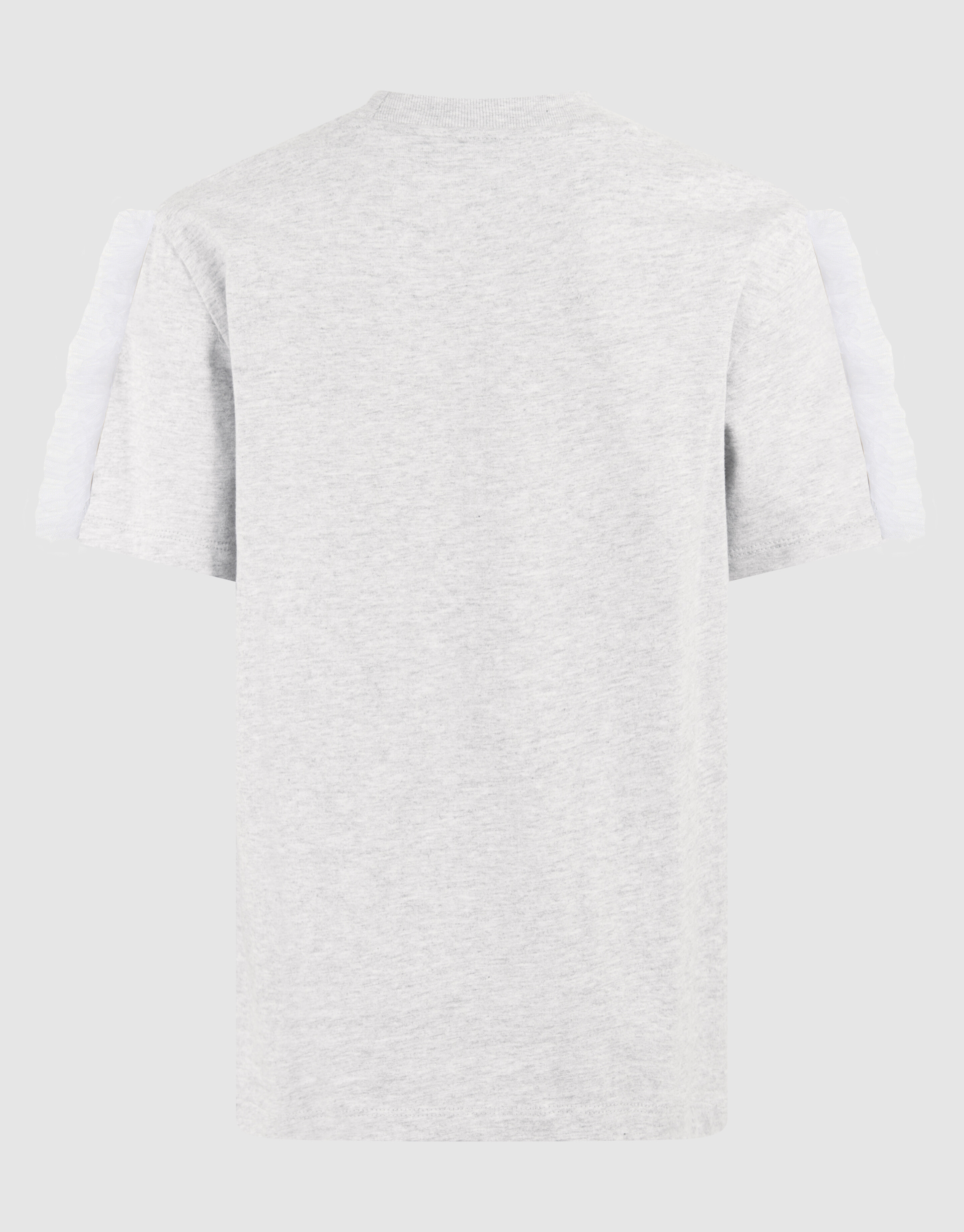 Mesh Heart T-shirt Lichtgrijs SHOEBY GIRLS