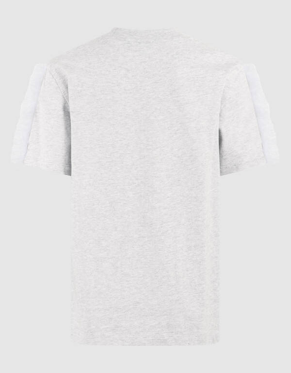 Mesh Heart T-shirt Lichtgrijs SHOEBY GIRLS