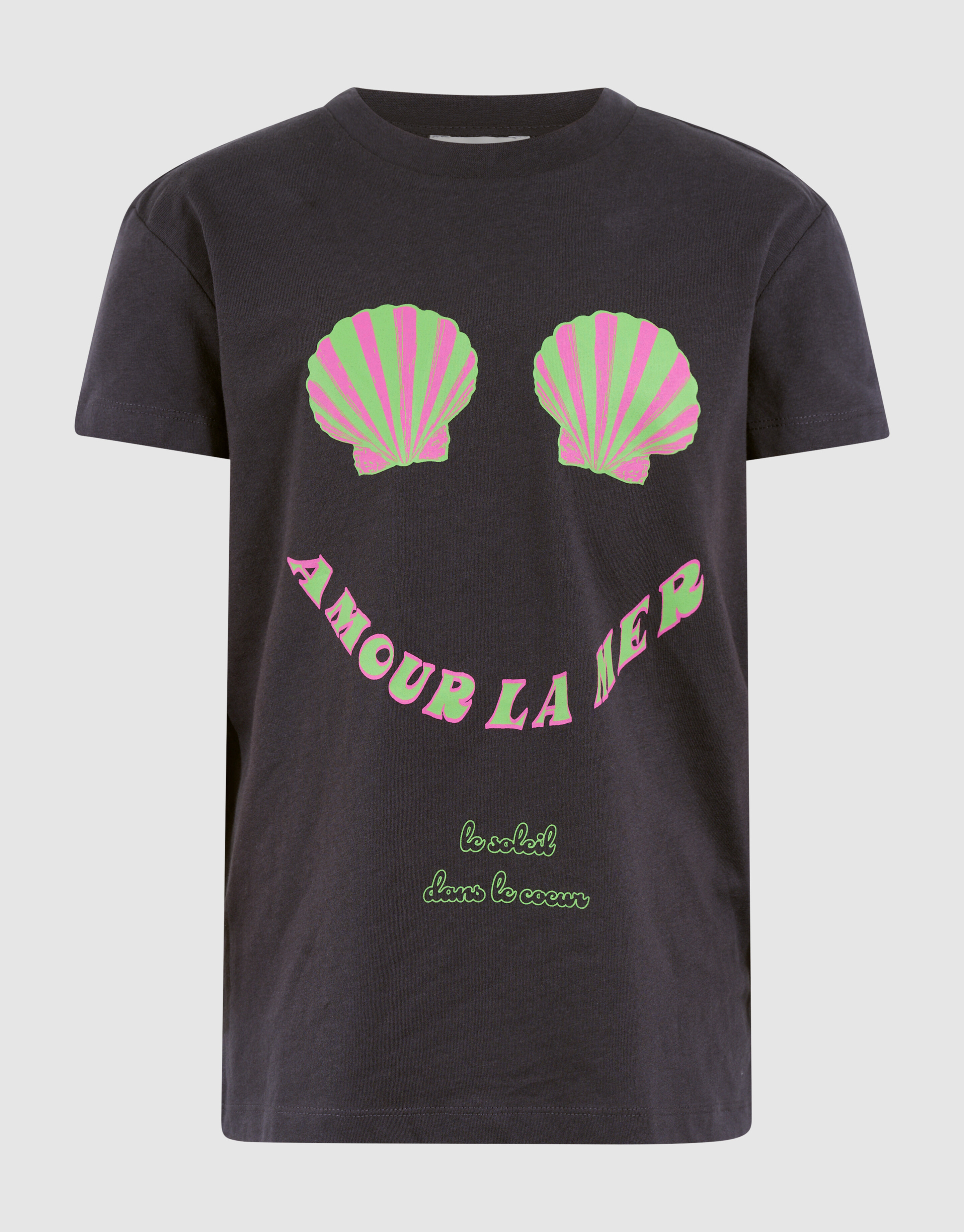 La Mer Artwork T-shirt Donkergrijs SHOEBY GIRLS