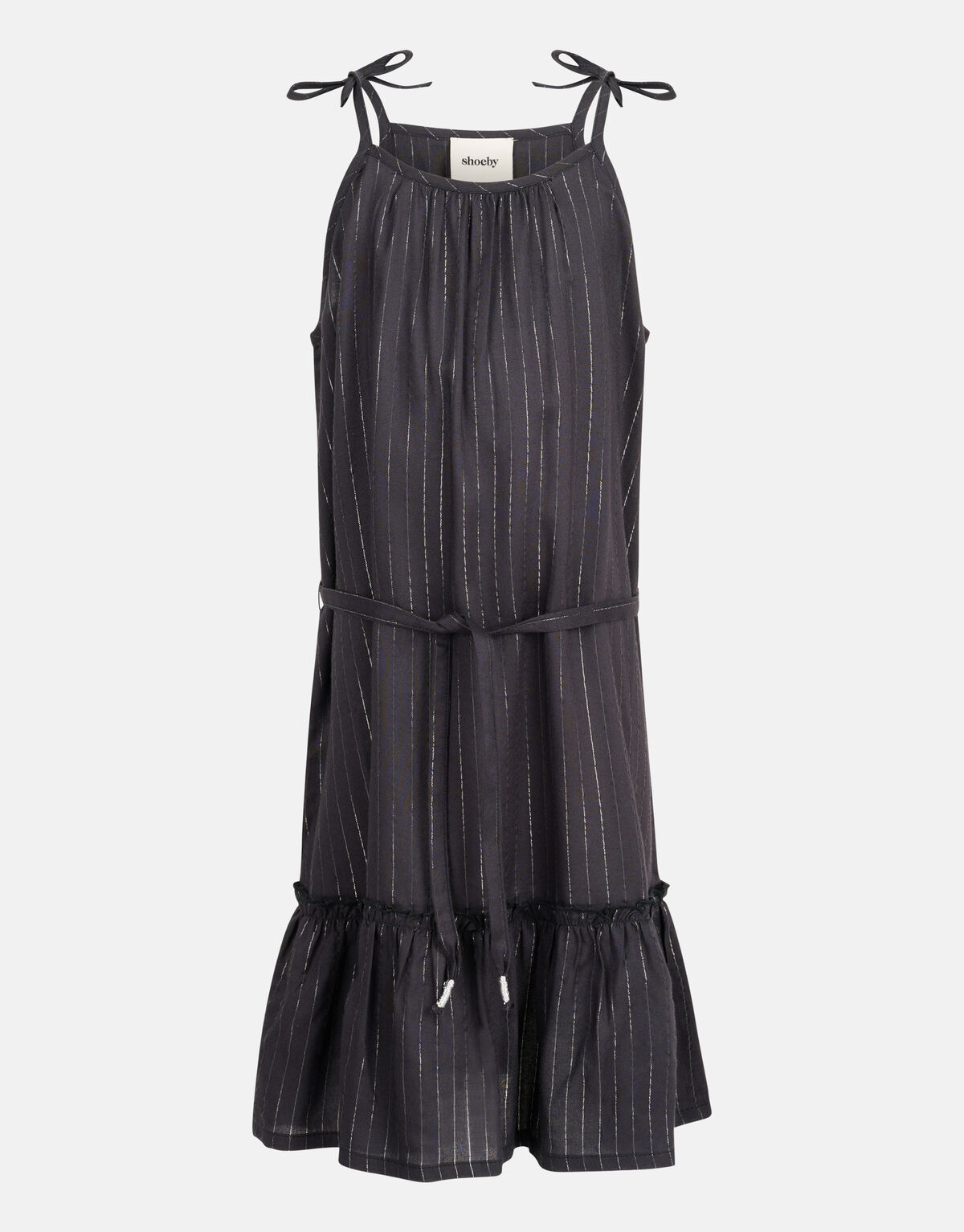 Lurex Jurk Donkergrijs SHOEBY GIRLS