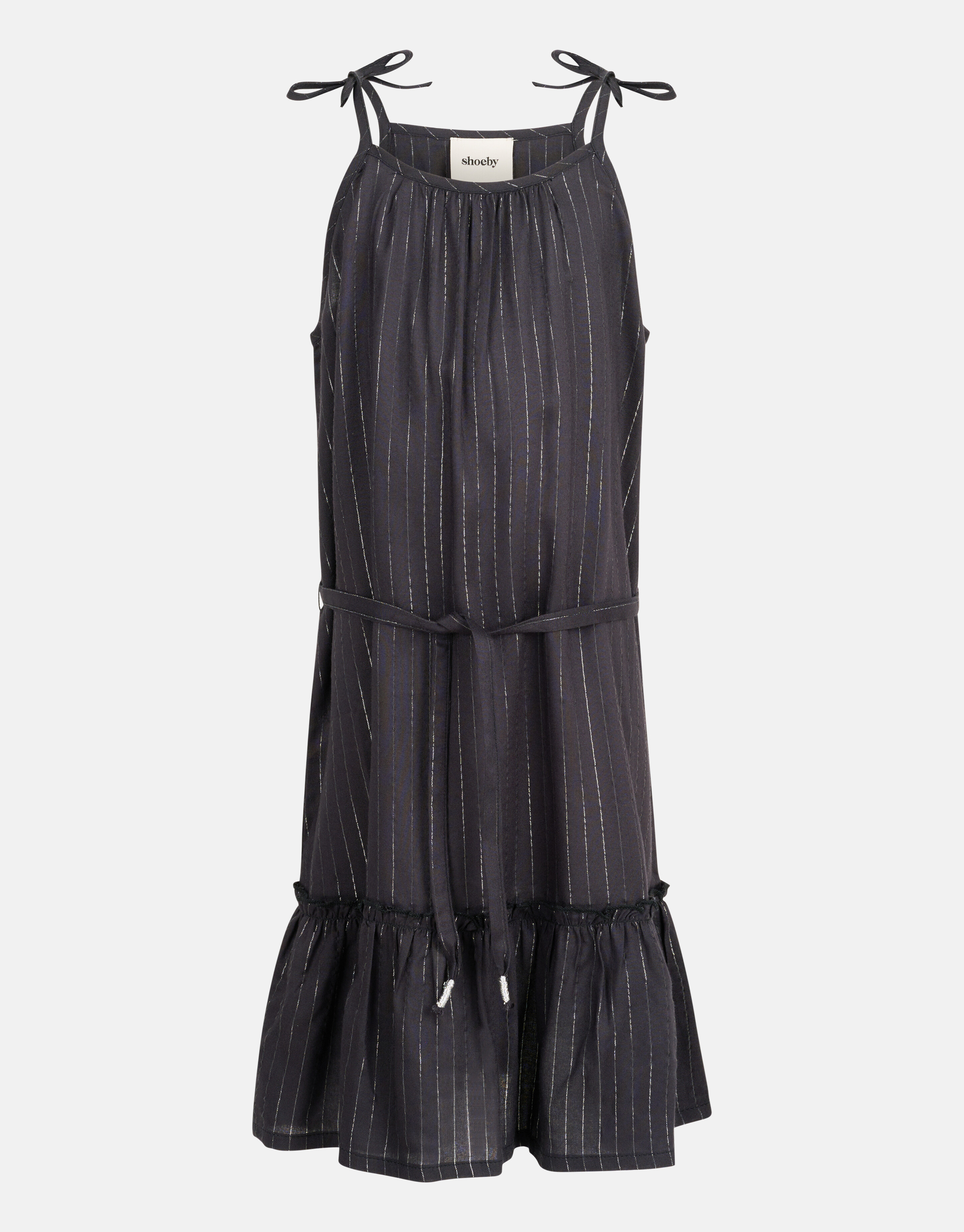 Lurex Jurk Donkergrijs SHOEBY GIRLS