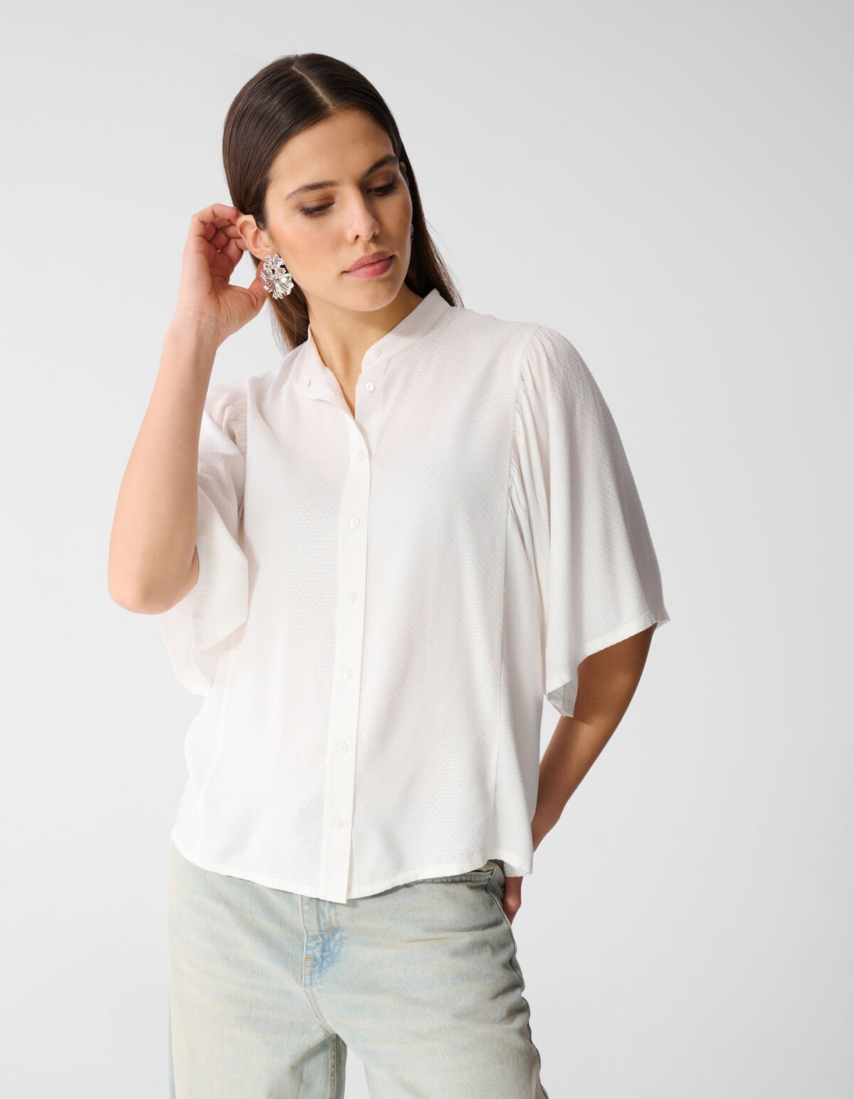 Flowy Top Wit SHOEBY WOMEN
