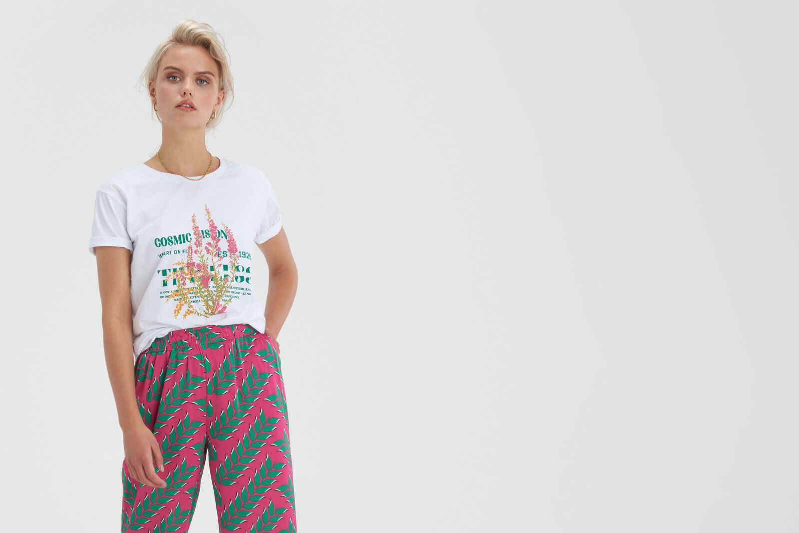 Flower Artwork T- Shirt