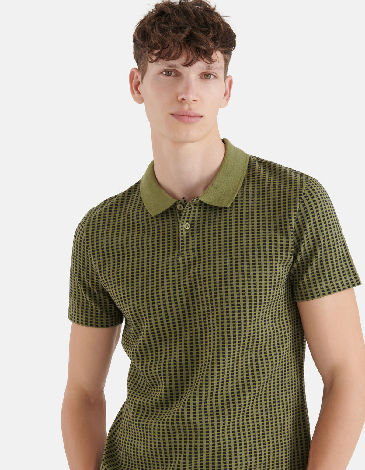 Rectangle Polo Donkergroen SHOEBY MEN