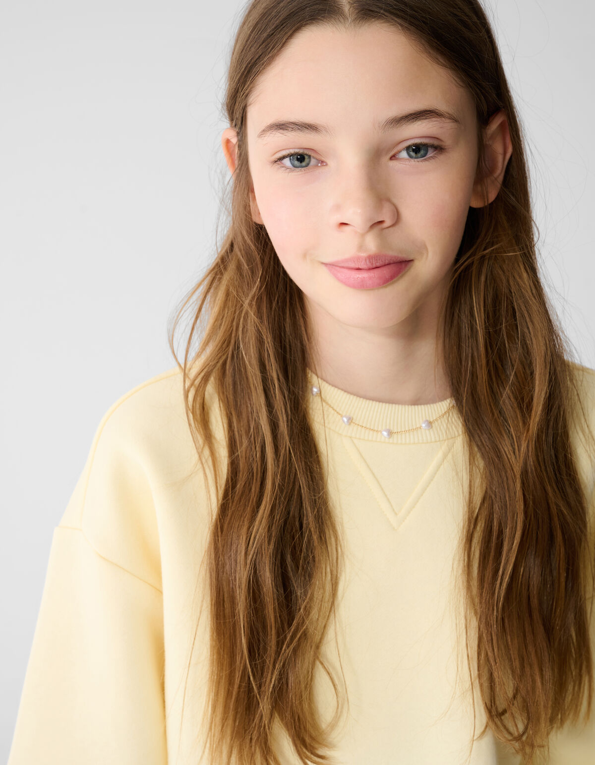 Big Sleeve Sweater Lichtgeel SHOEBY GIRLS