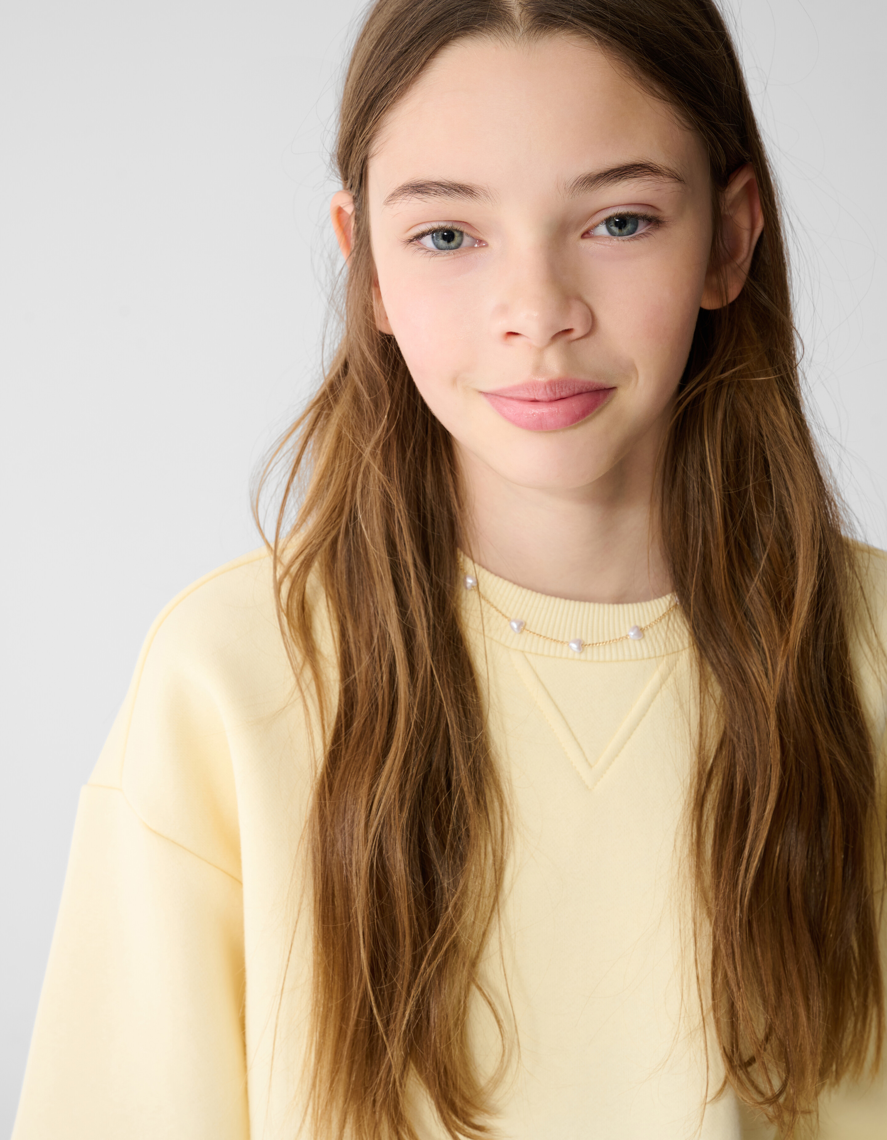 Big Sleeve Sweater Lichtgeel SHOEBY GIRLS