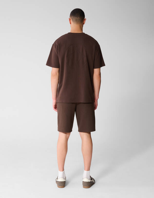 Cord Pocket T-shirt Donkerbruin SHOEBY MEN