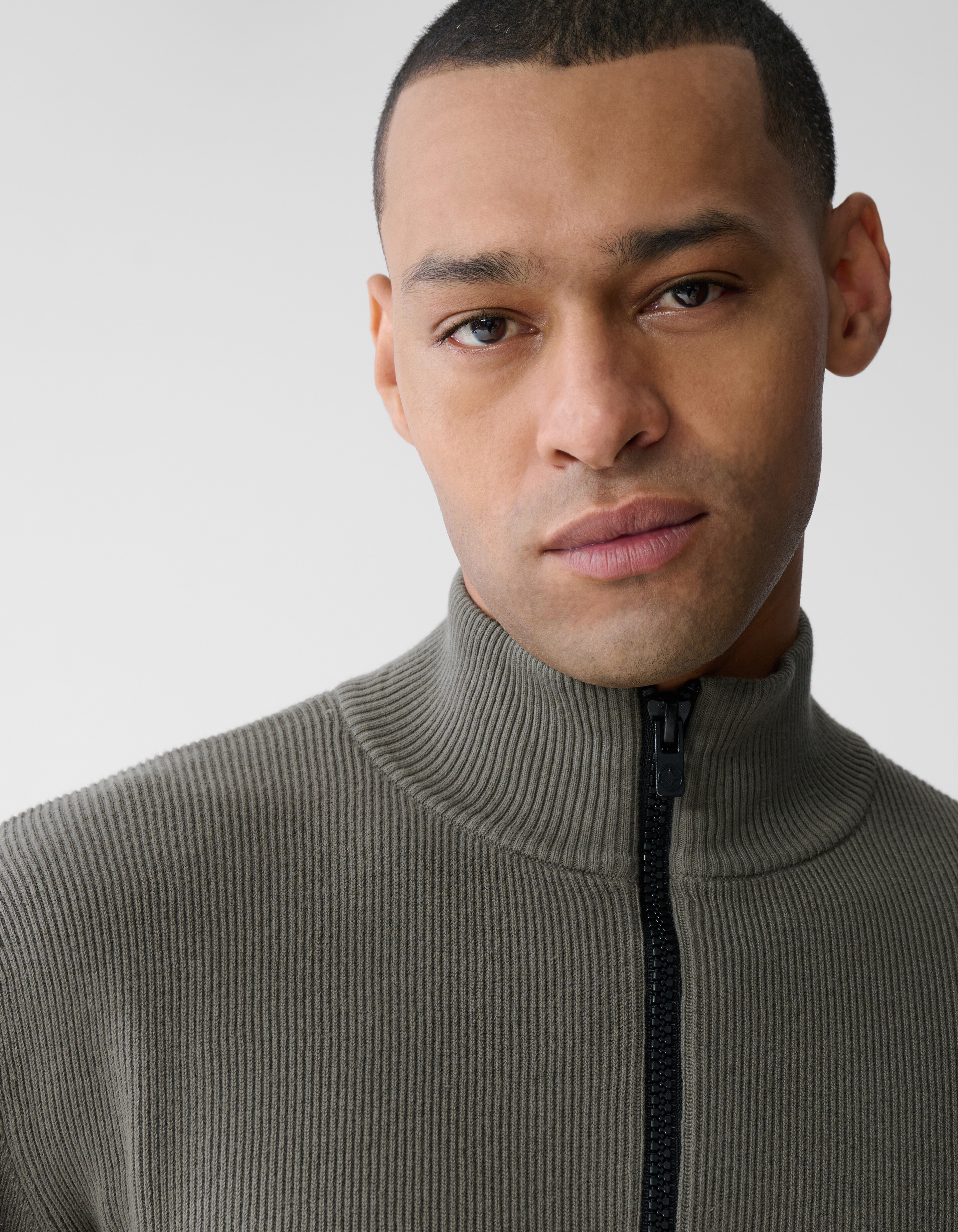 Half Zip Knit Trui Groen SHOEBY MEN