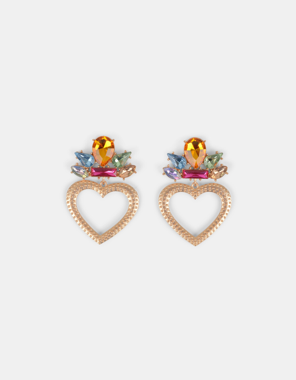 Heart Stones Oorbellen