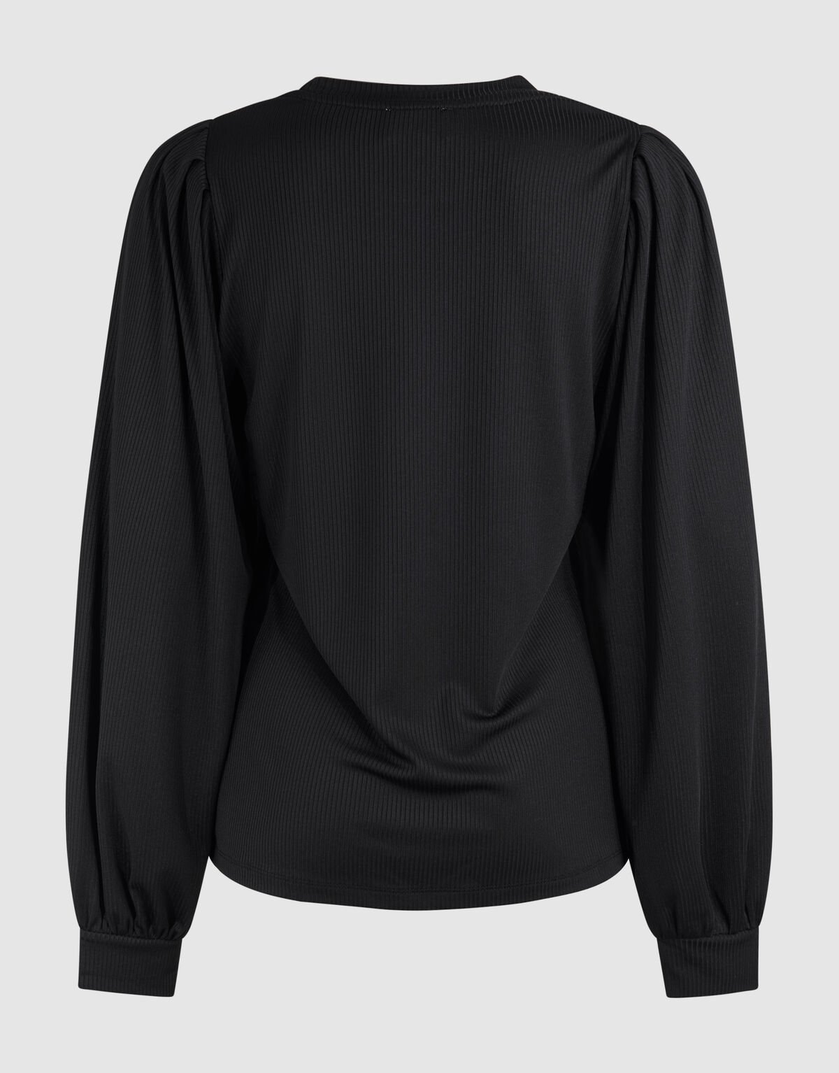 Rib Jersey Top Zwart SHOEBY WOMEN