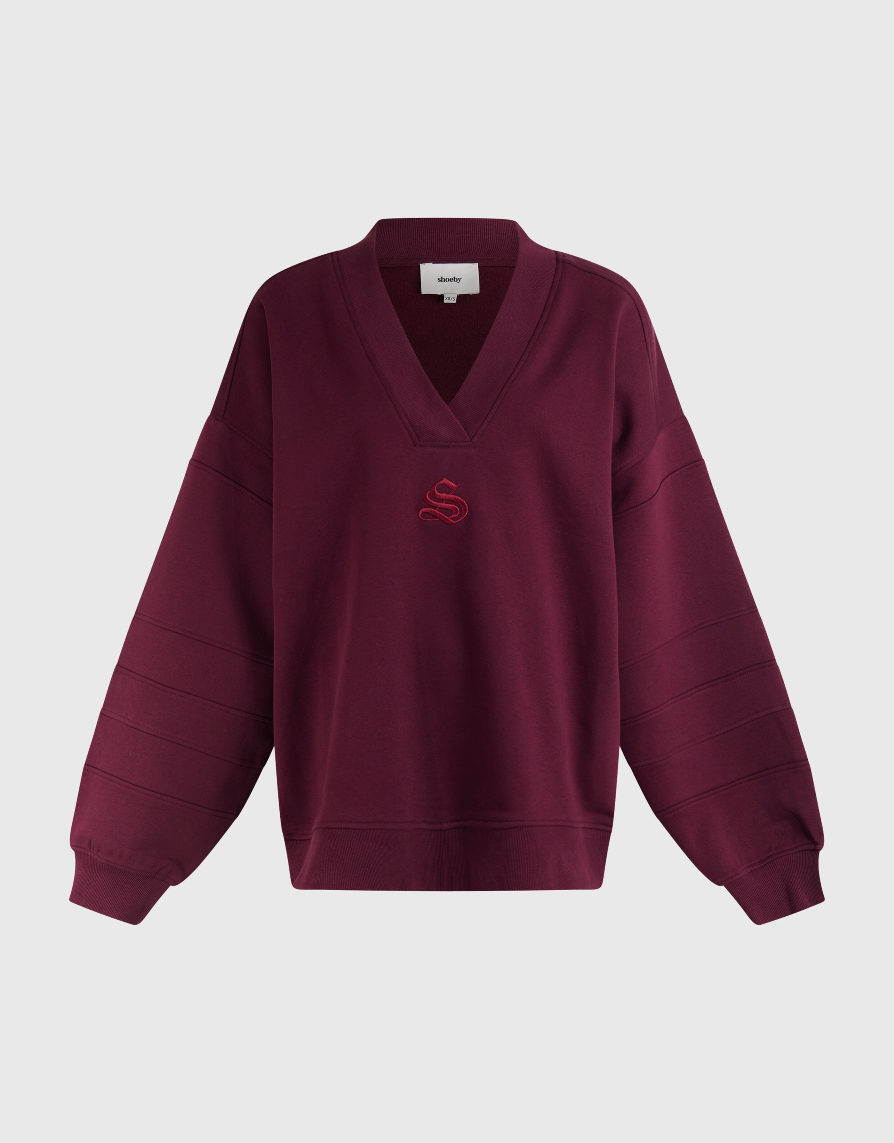 Varsity Logo Sweater Donkerrood SHOEBY WOMEN