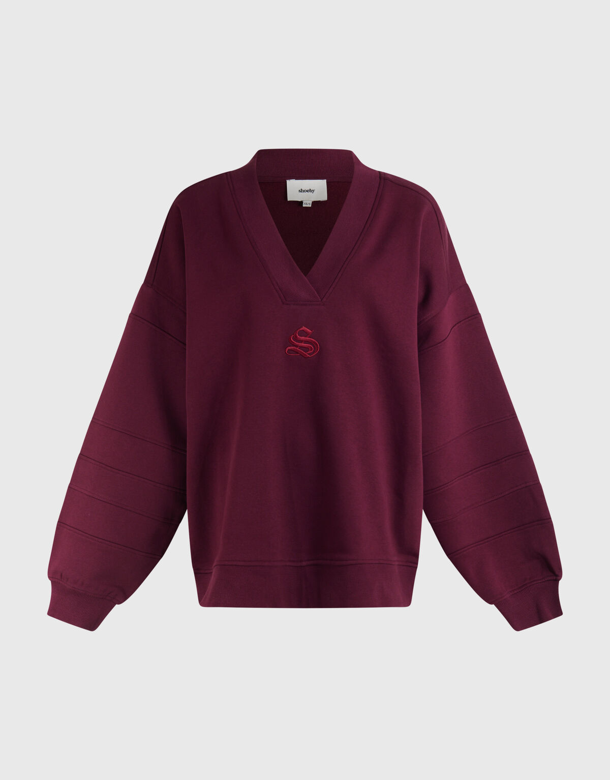 Varsity Logo Sweater Donkerrood SHOEBY WOMEN