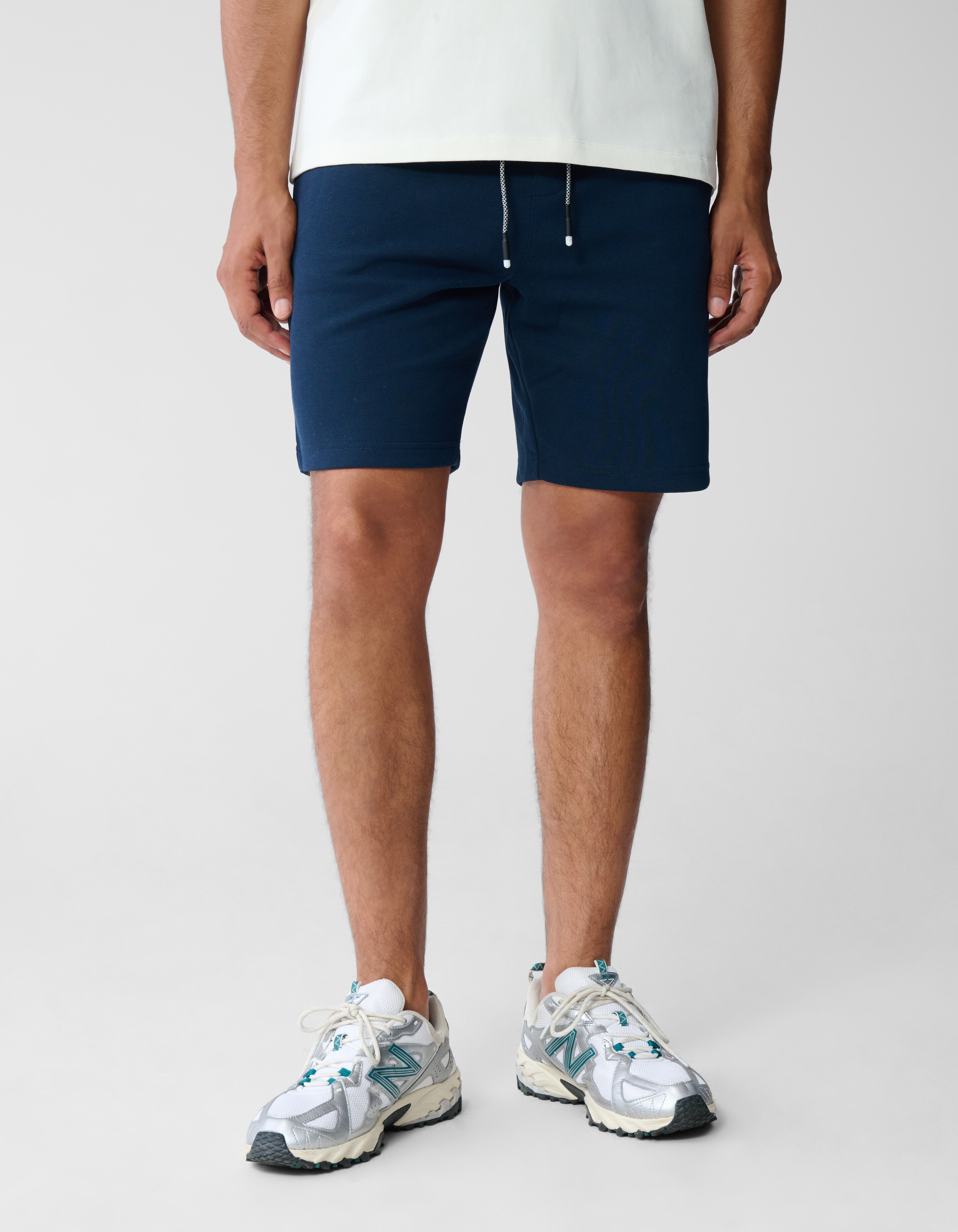 Pique Logo Short Blauw SHOEBY MEN