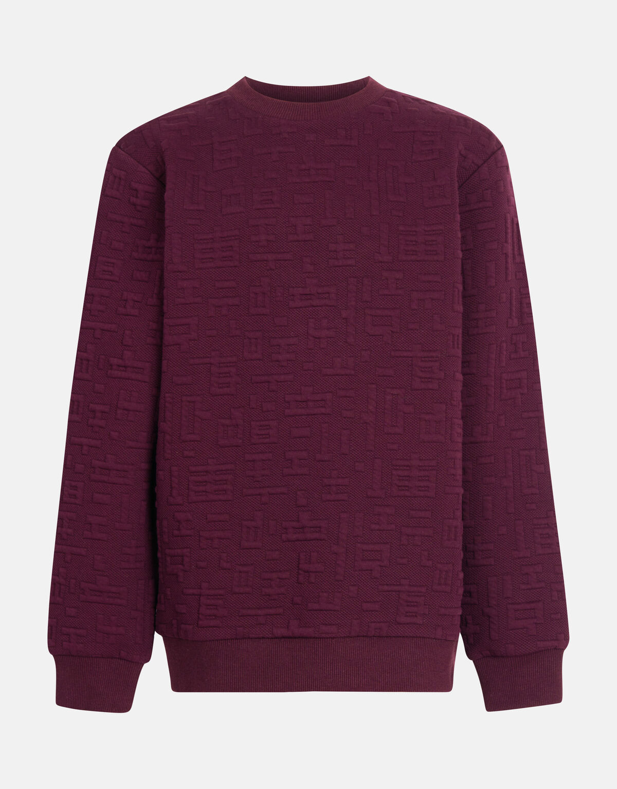 Structuur Sweater Bordeaux SHOEBY BOYS