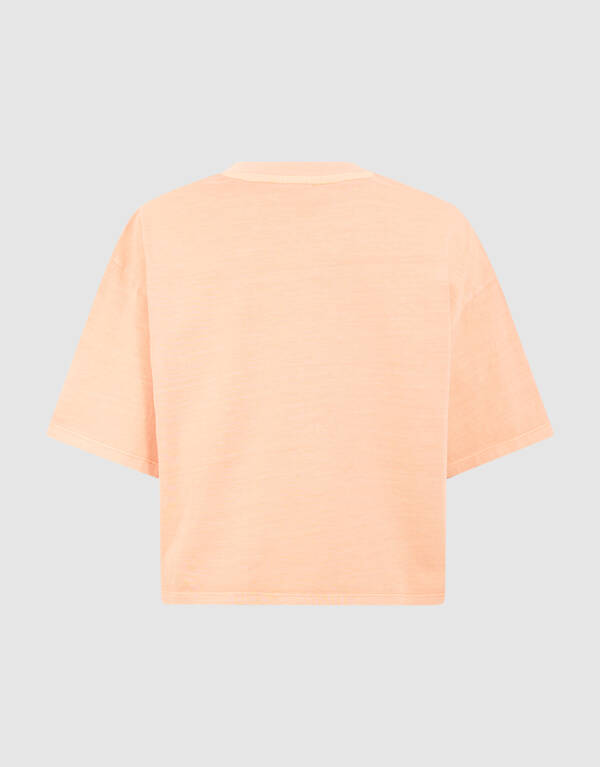 Strik Embroidery T-shirt Lichtoranje SHOEBY GIRLS