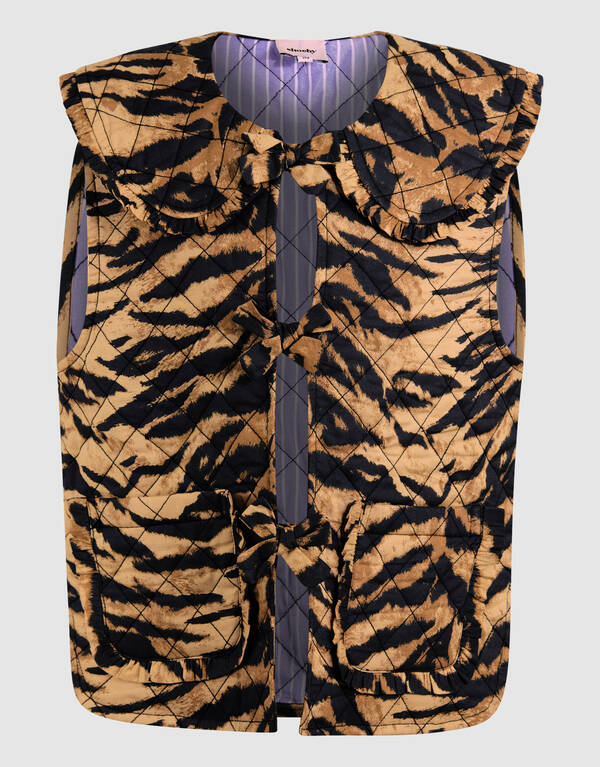 Collar Tijger Gilet Bruin SHOEBY GIRLS