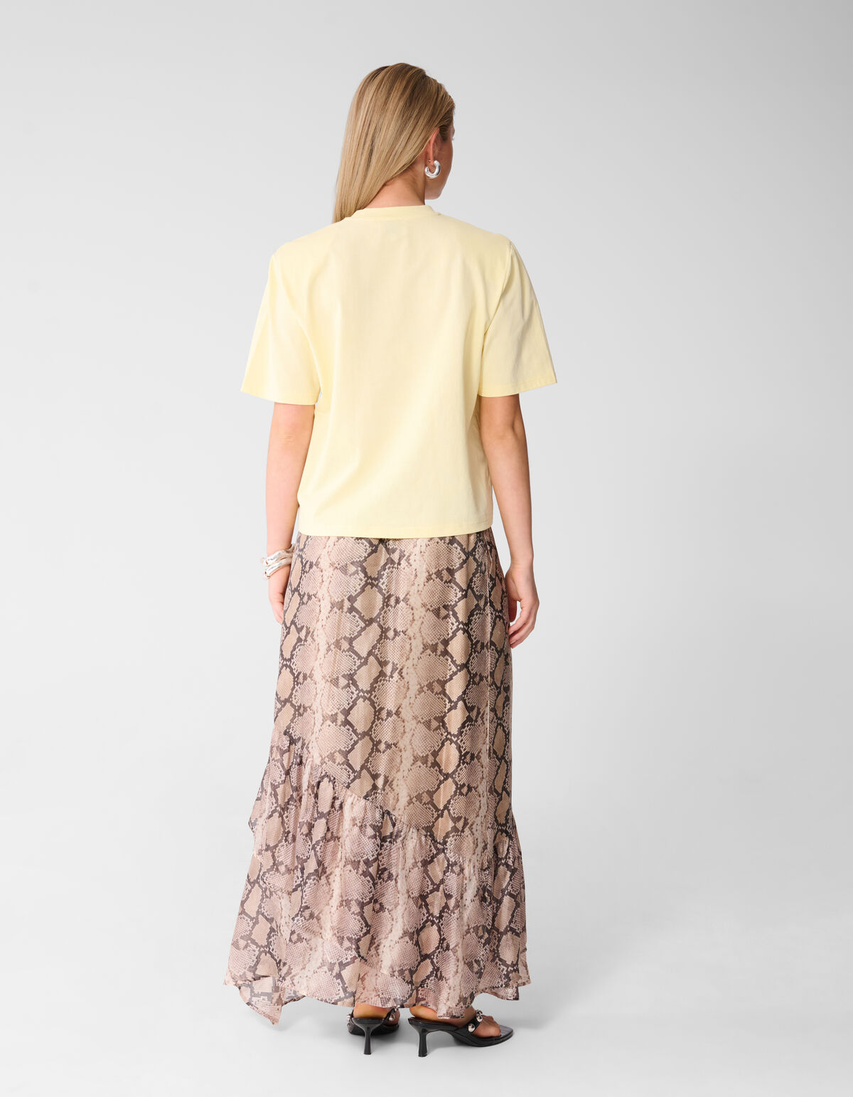 Padded T-shirt Lichtgeel SHOEBY WOMEN