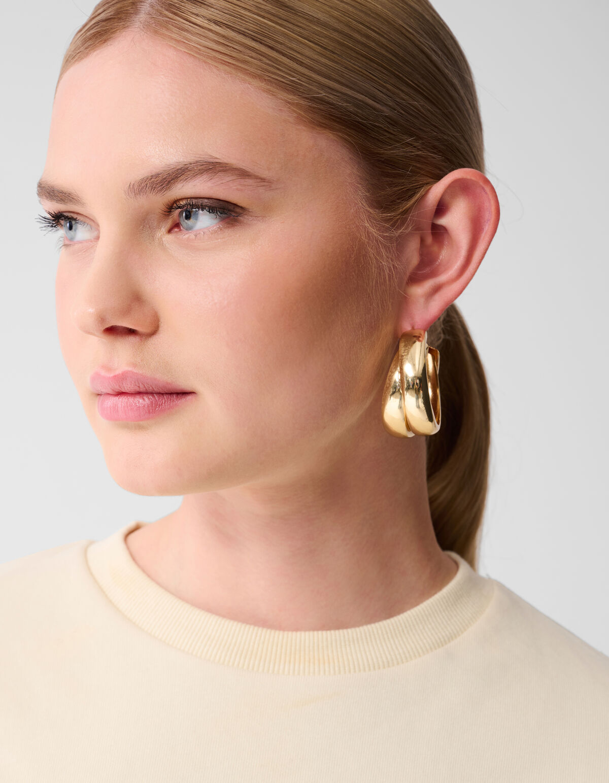 Oversized Sweat T-shirt Gebroken Wit SHOEBY WOMEN