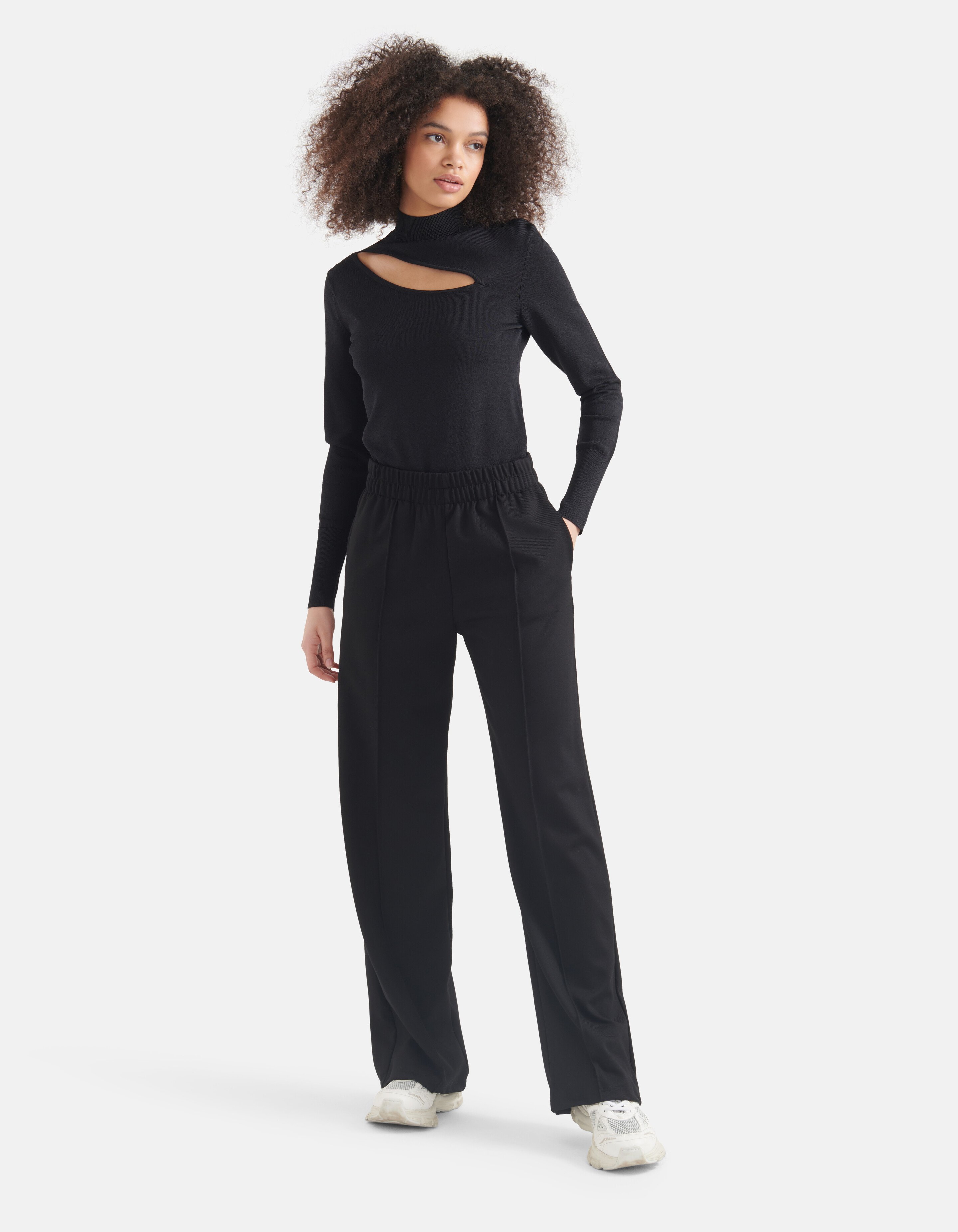 Loose Fit Broek Zwart SHOEBY WOMEN