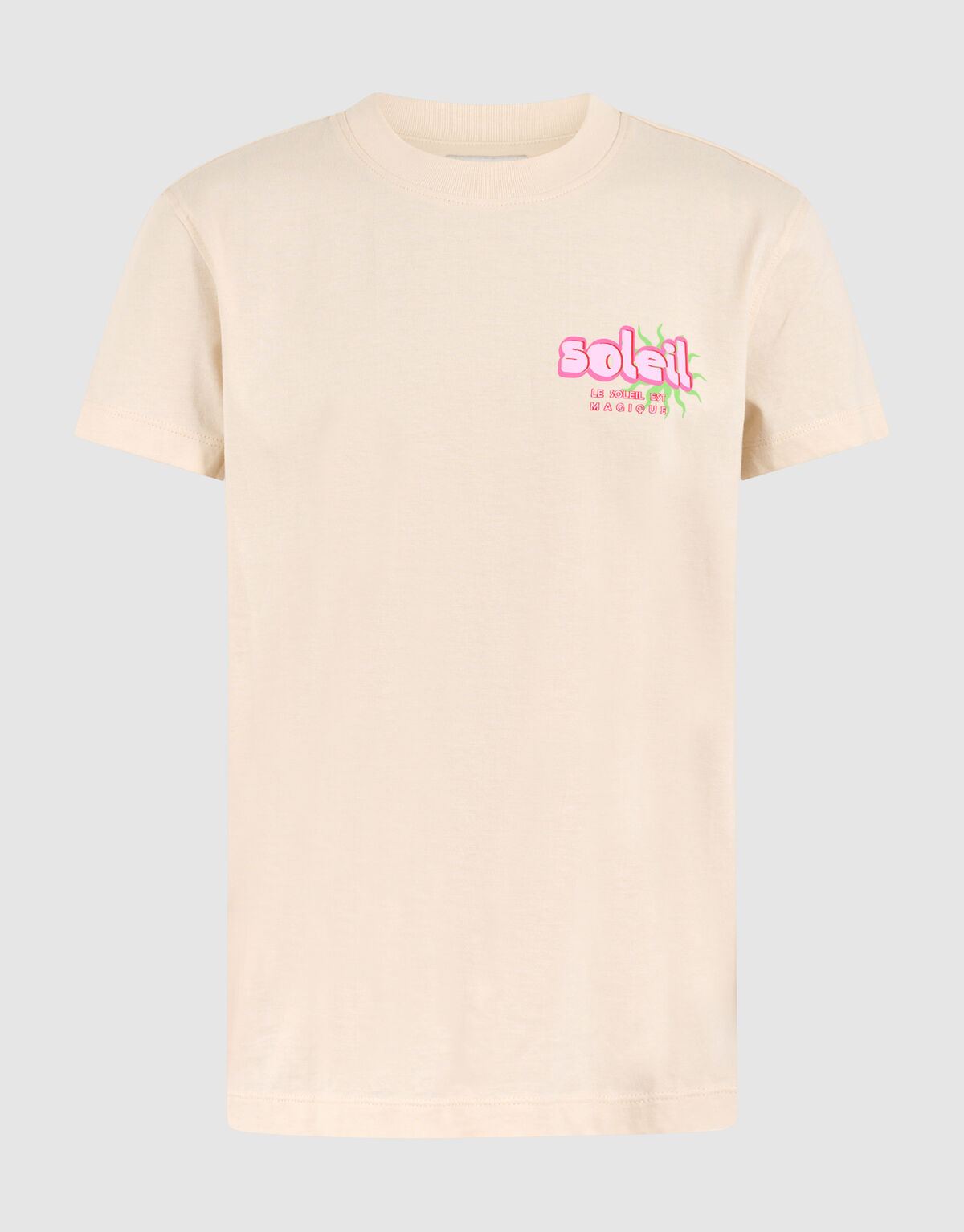 Soleil Artwork T-shirt Gebroken Wit SHOEBY GIRLS