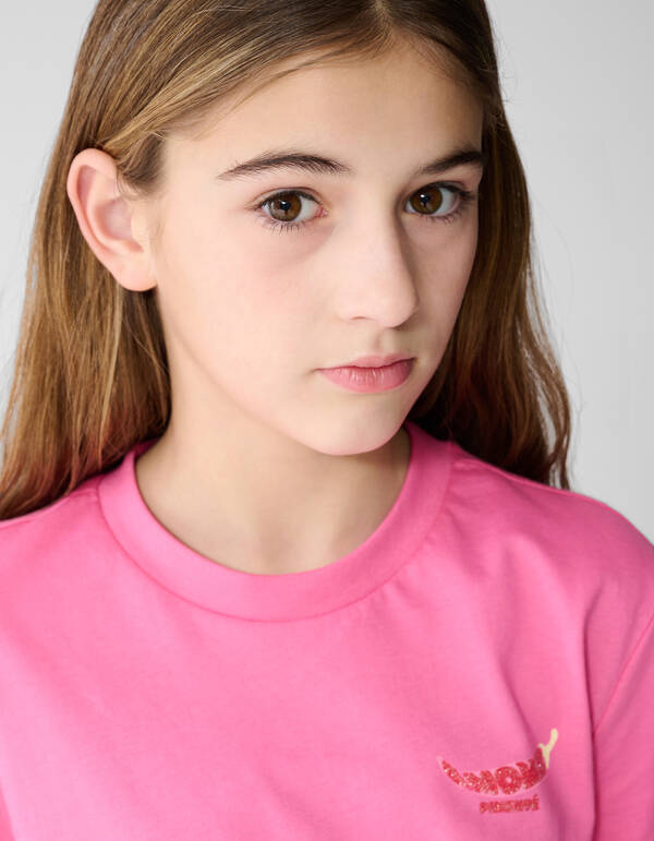 Amour Pepper Artwork T-shirt Roze SHOEBY GIRLS