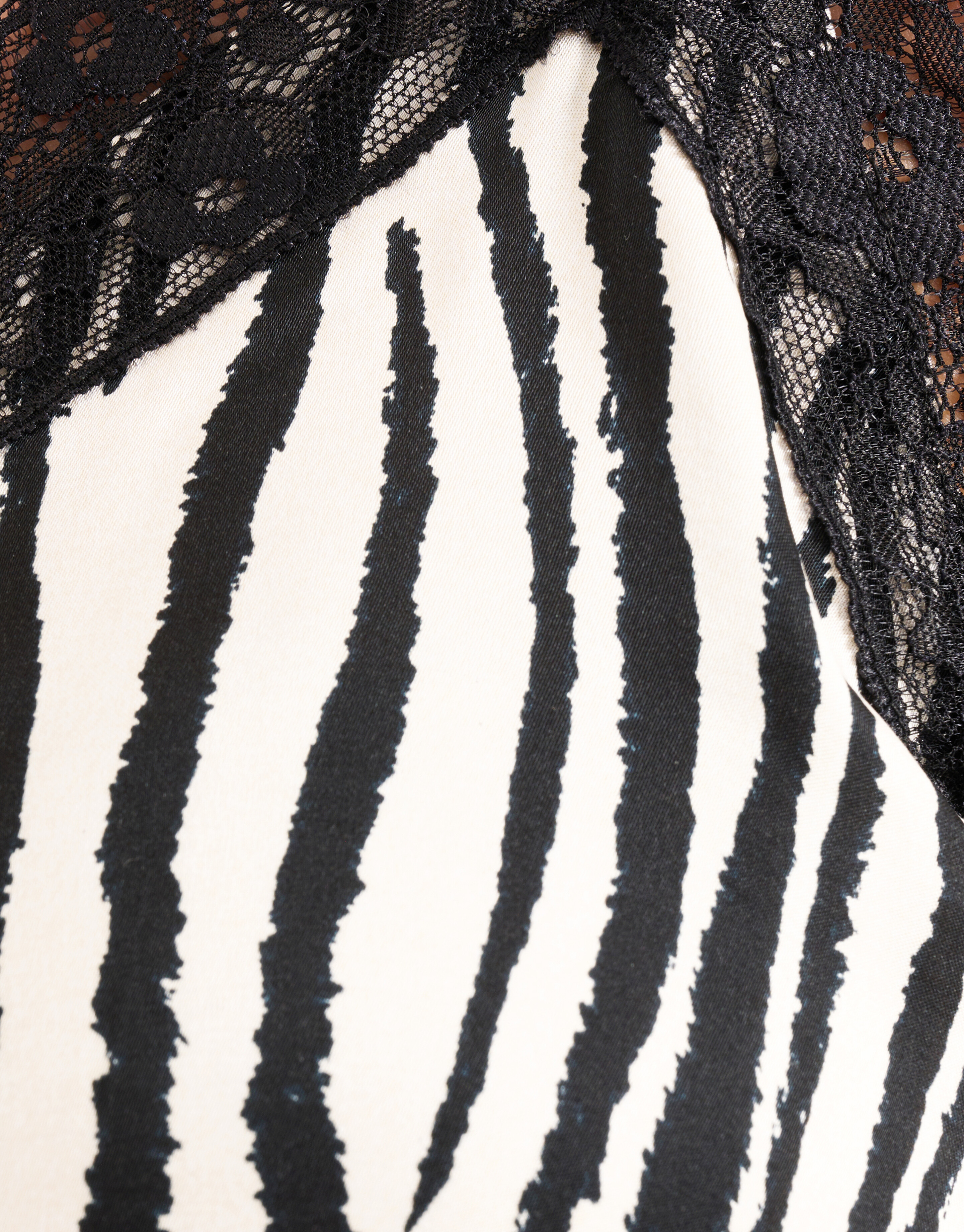 Zebra Printed Singlet Zwart/Wit SHOEBY WOMEN