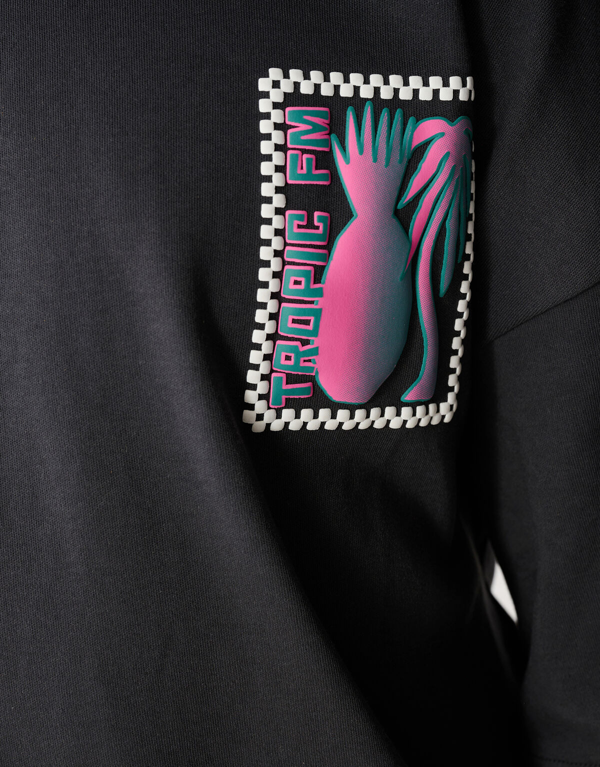 Tropic Artwork T-shirt Donkergrijs SHOEBY BOYS