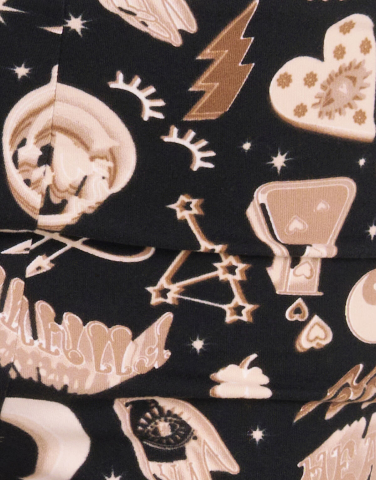 Printed Flared Broek Bruin SHOEBY GIRLS