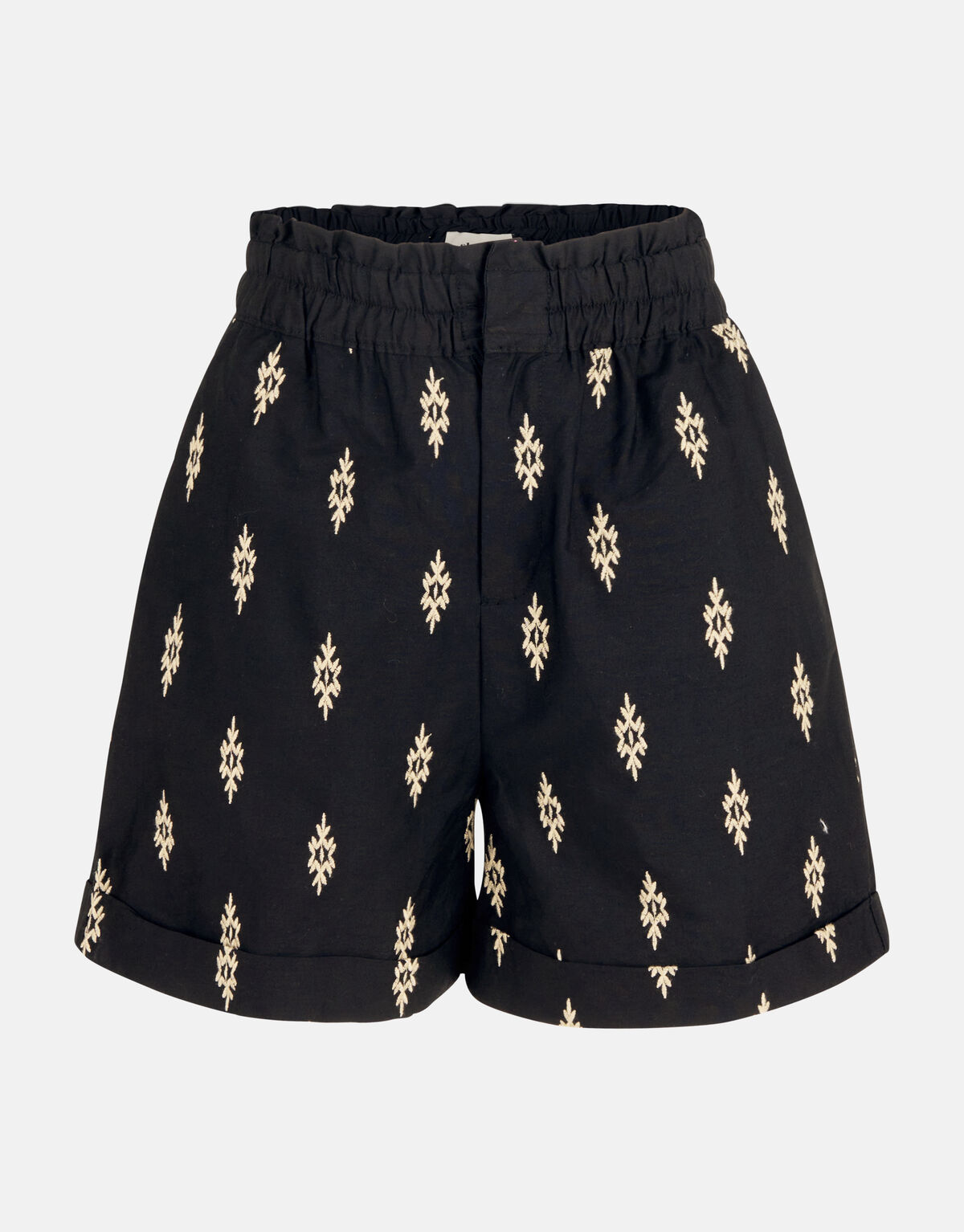 Poplin Embroidery Short Zwart SHOEBY WOMEN