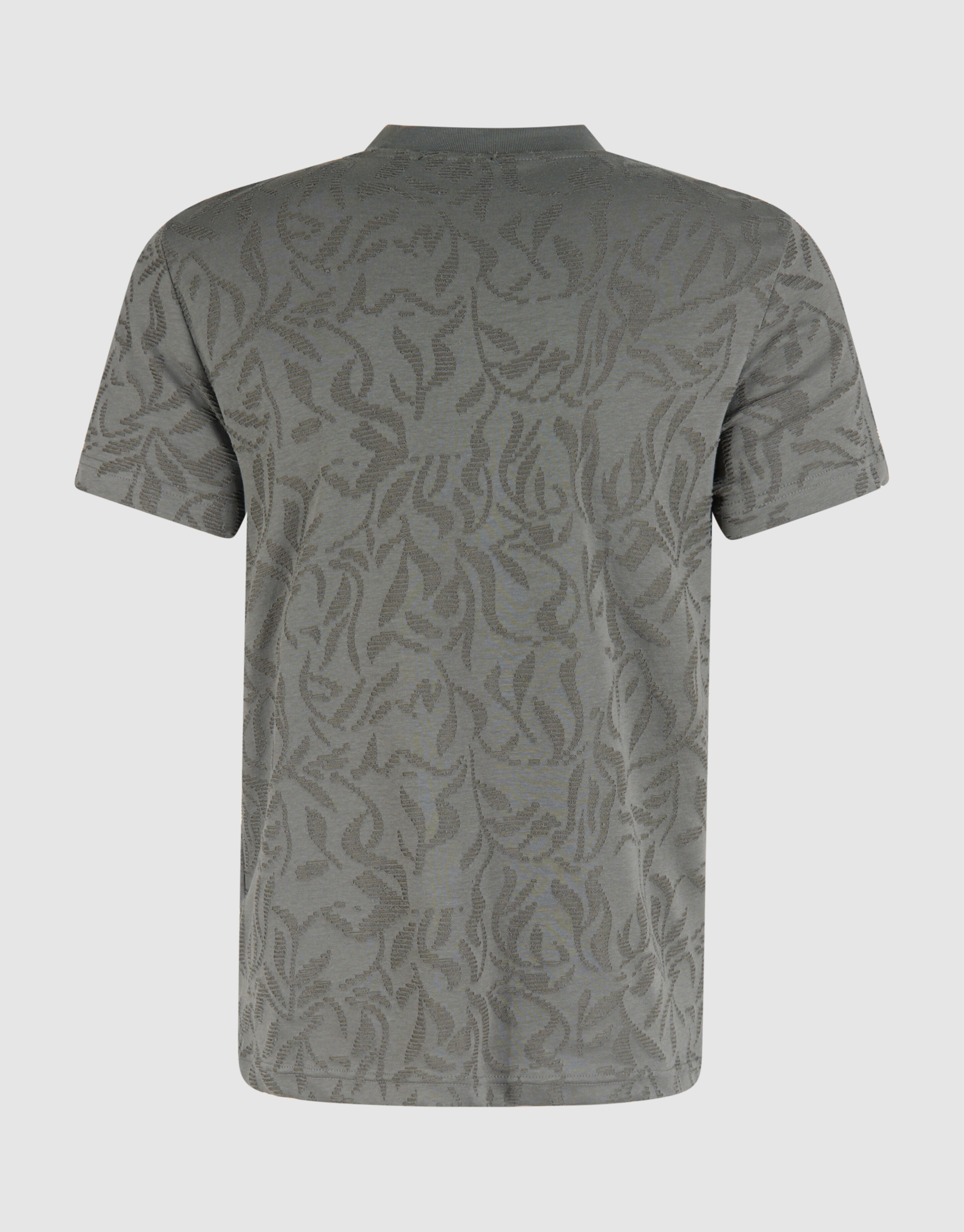 Structuur T-shirt Donkergroen SHOEBY MEN