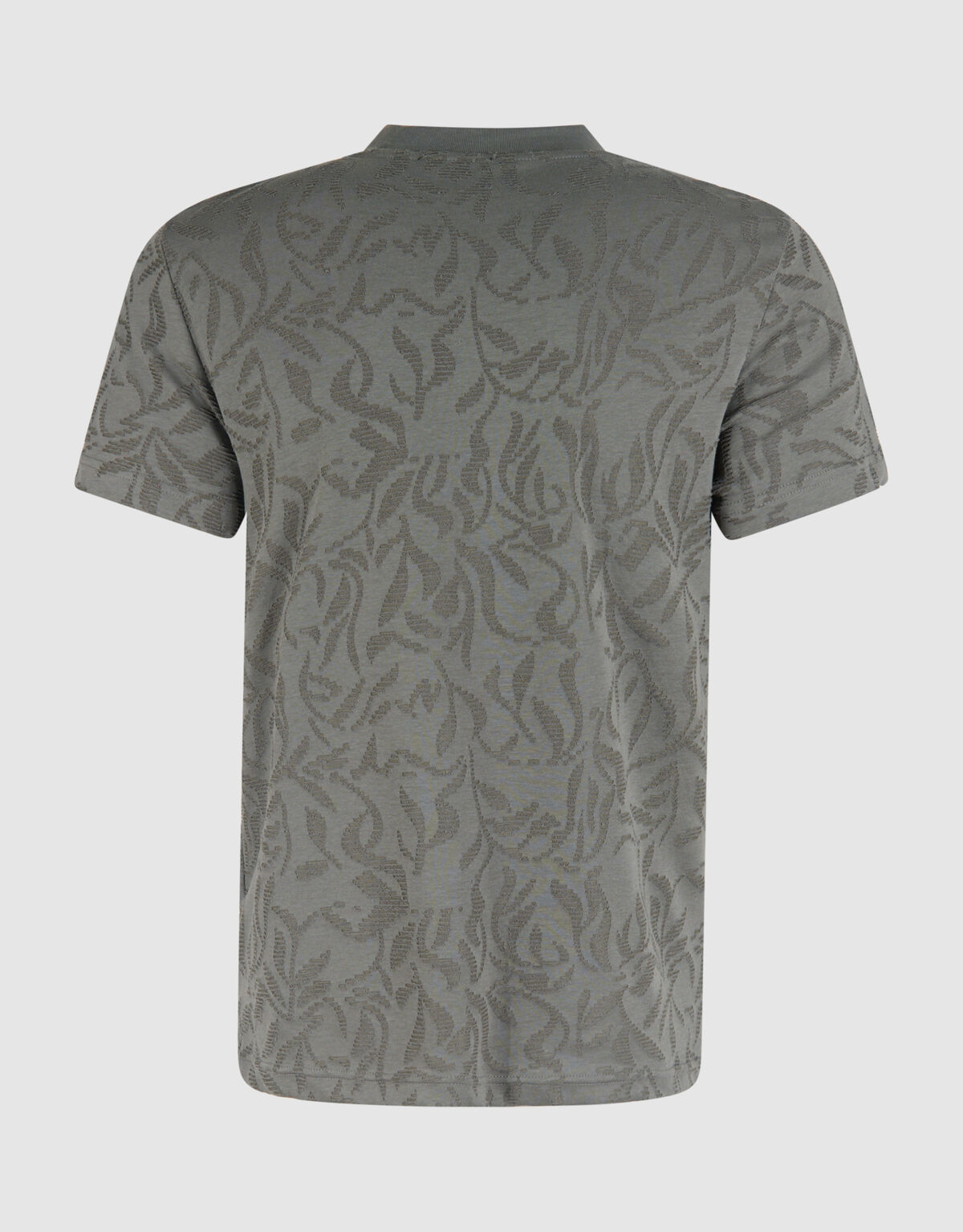 Structuur T-shirt Donkergroen SHOEBY MEN
