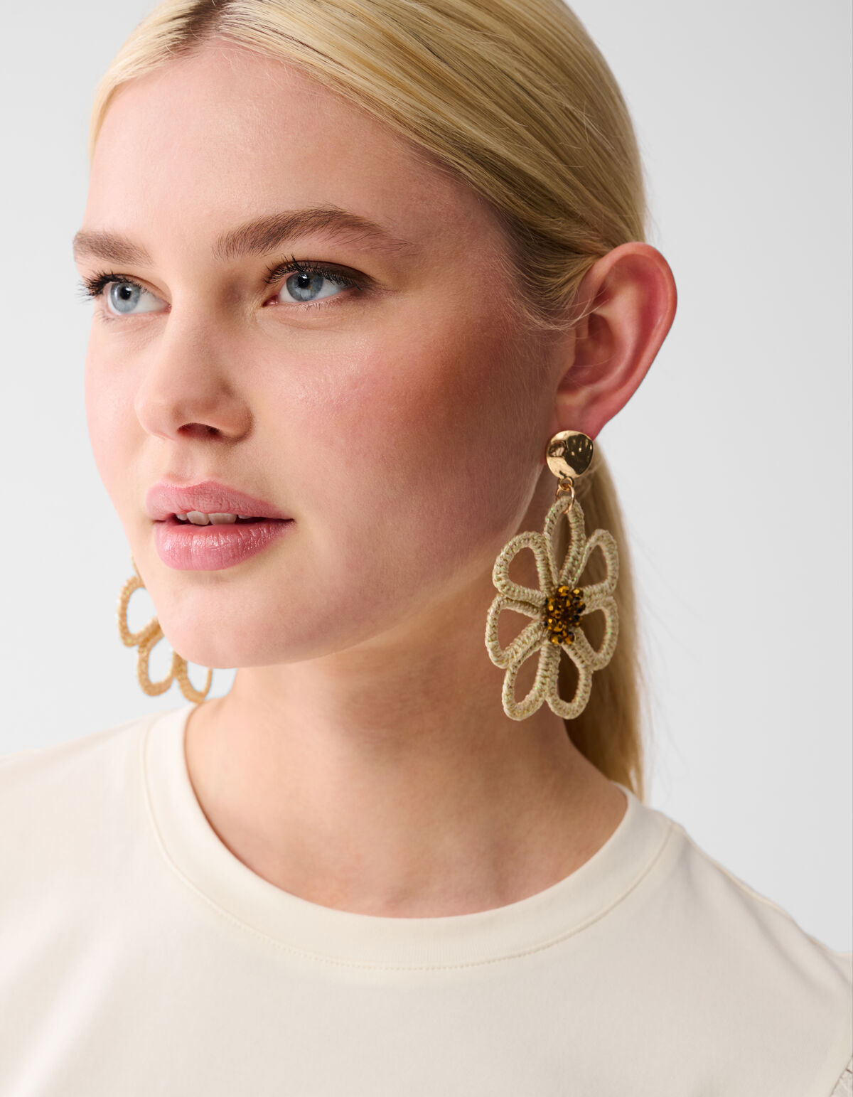 Embroidery Top Gebroken Wit SHOEBY WOMEN