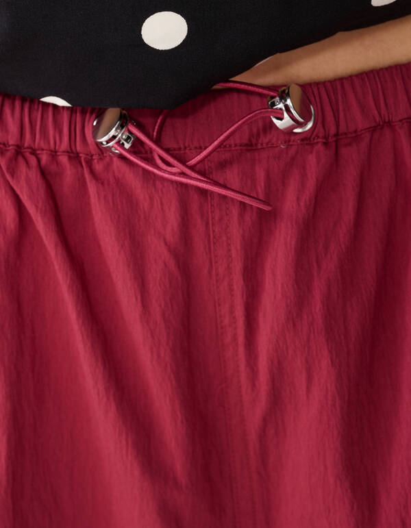 Balloon Fit Jog Broek Donkerrood SHOEBY WOMEN